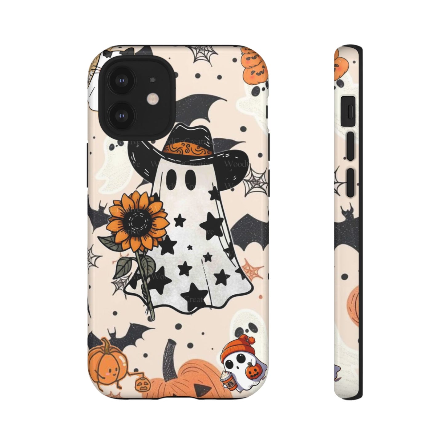 Cute Ghost Phone Case, Halloween Decor, Spooky Gift, Fall Accessories, Pumpkin Lover's Gift, Autumn Vibes, Trick or Treat