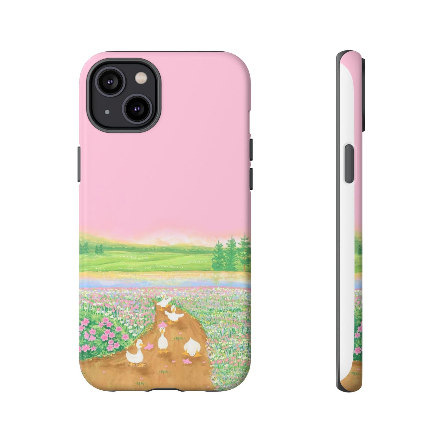 Pastel Floral Phone Case, Tough Cases for Nature Lovers, Cute Phone Accessories, Spring Gifts, Unique Mobile Covers
