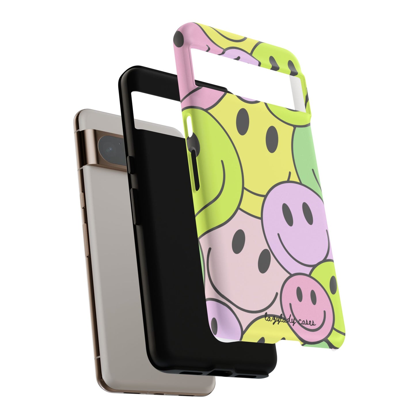 Colorful Smile Face Phone Case - Tough Protection & Fun Design