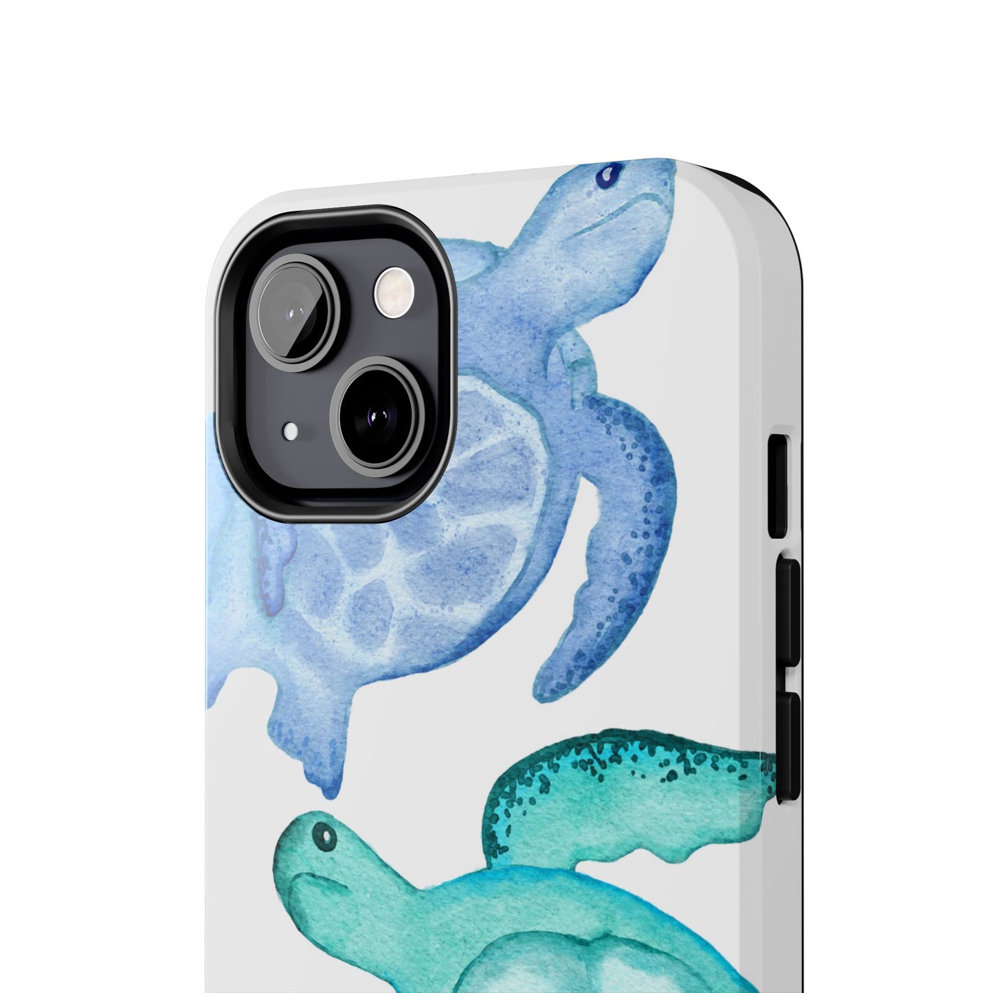 Ocean-Inspired Tough Phone Cases with Colorful Turtles