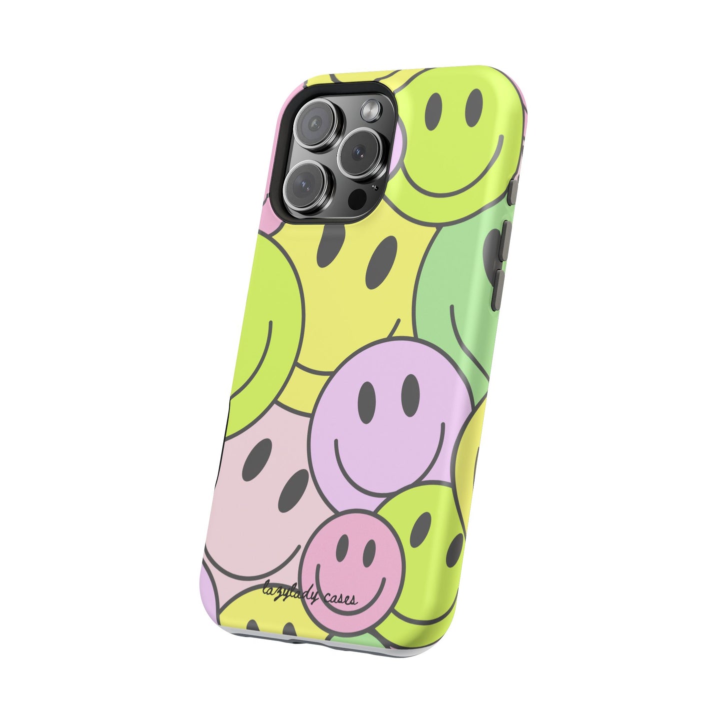Colorful Smiley Face Magnetic Tough Case for Fun-Loving Individuals
