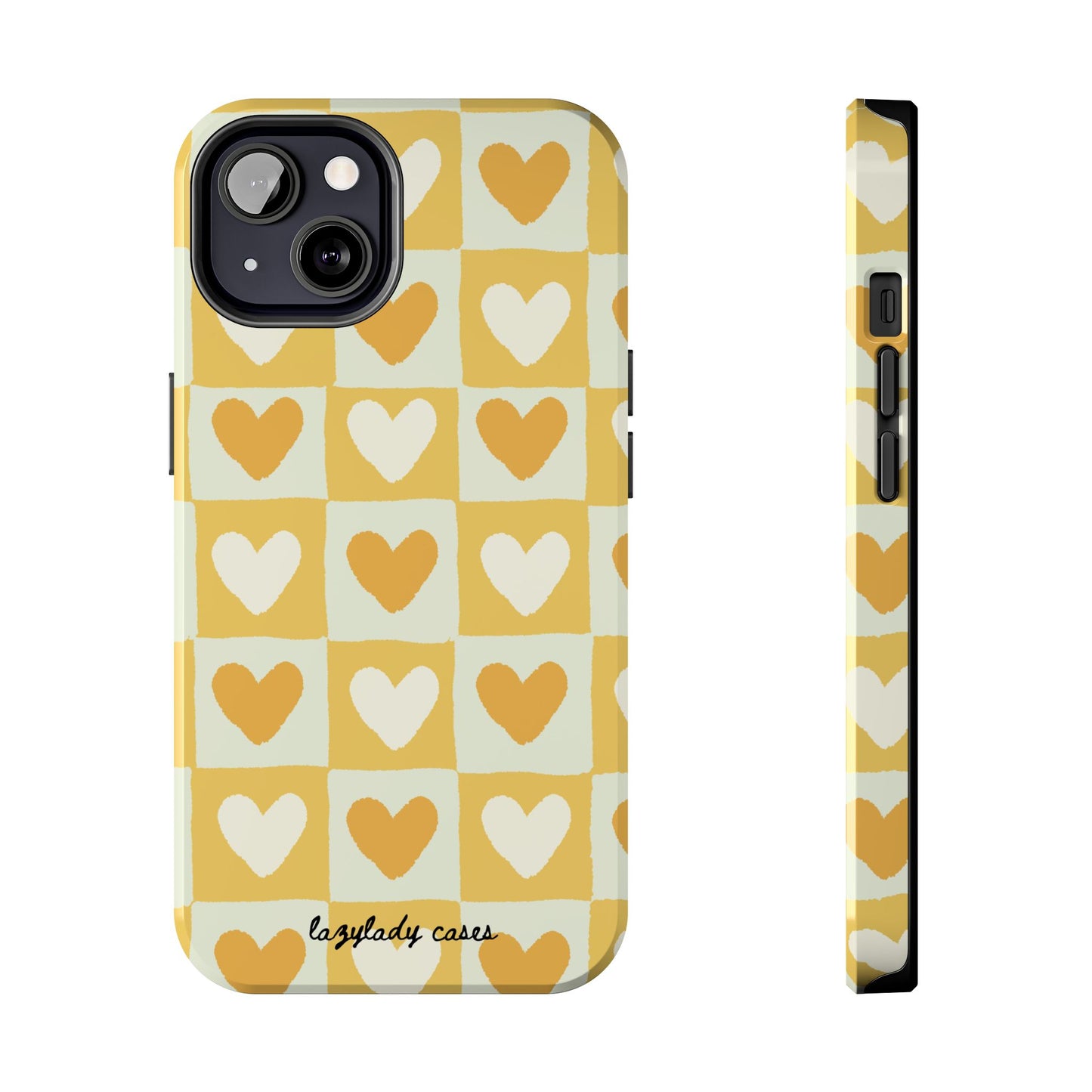 Heart Pattern Tough Phone Case - Cute & Durable for Everyday Use