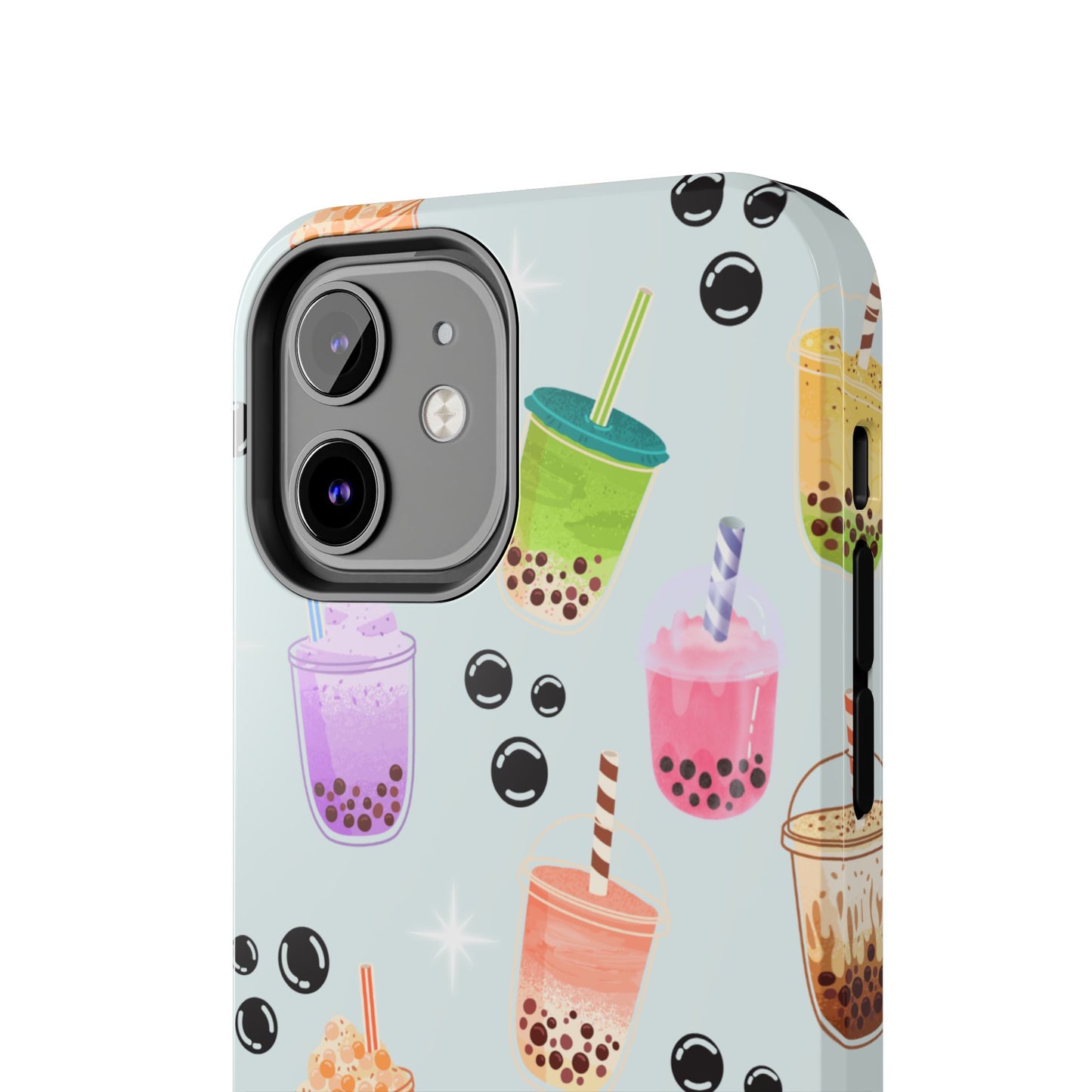 Colorful Boba Tea Phone Case, Tough Phone Cases for Drink Lovers, Cute Phone Accessory, Fun Gifts for Friends, Summer Vibes