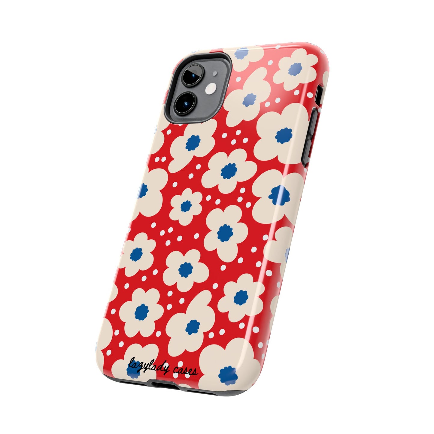 Blossom Floral Tough Phone Case - Durable Protection with Vintage Charm
