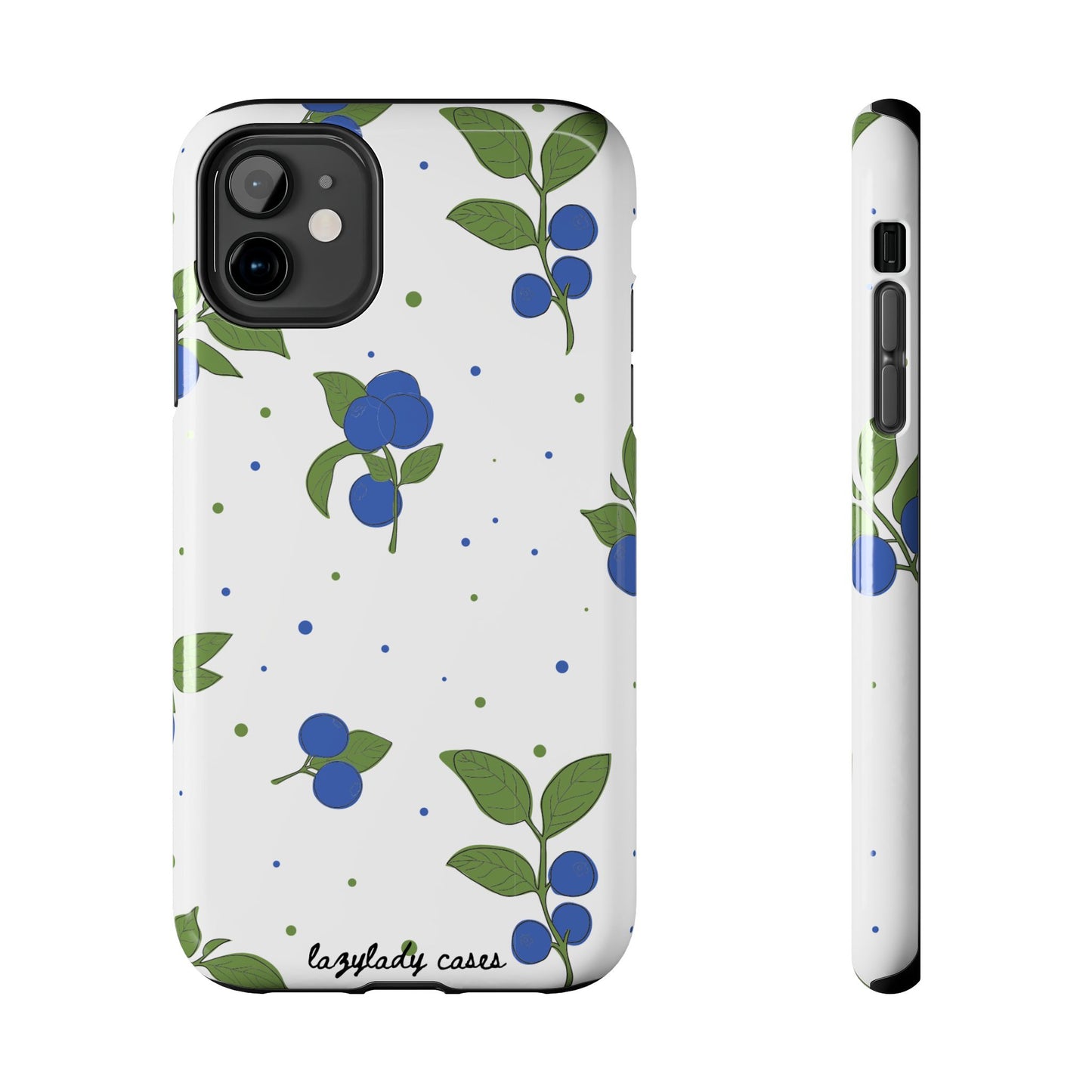 Blueberry Tough Phone Case - Durable Berry Design for Everyday Protection