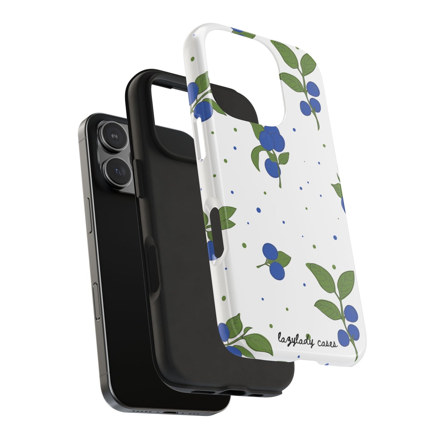 Blueberry Tough Phone Case - Durable Berry Design for Everyday Protection