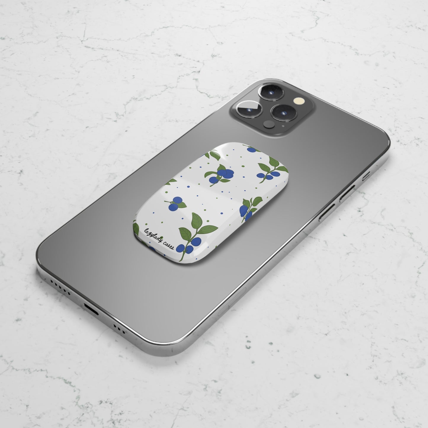 Blueberry Phone Click-On Grip - Stylish & Functional Stand for Everyday Use