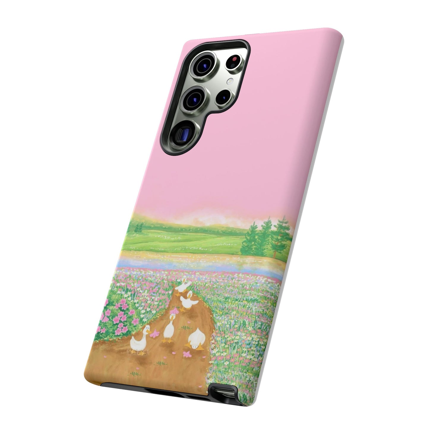 Pastel Floral Phone Case, Tough Cases for Nature Lovers, Cute Phone Accessories, Spring Gifts, Unique Mobile Covers