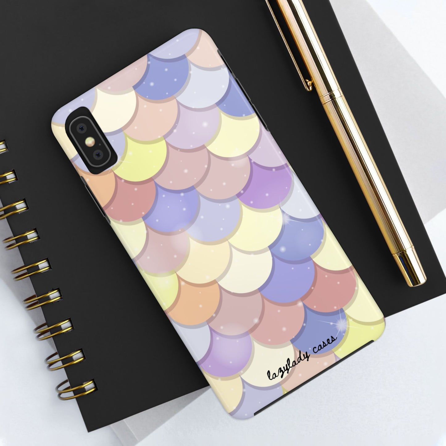 Mermaid Scale Tough Phone Case - Durable Protection with Colorful Design