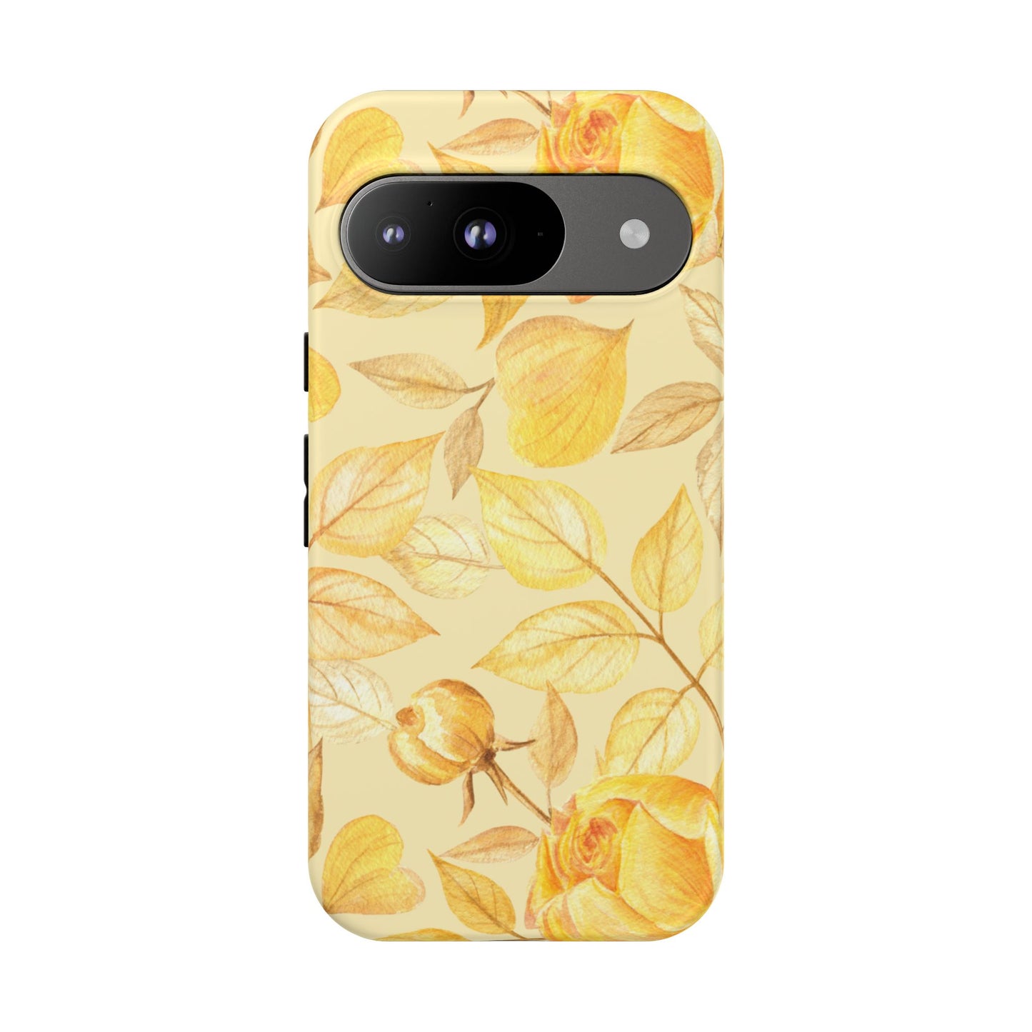 Yellow Dusk Tough Phone Case - Yellow Rose Design