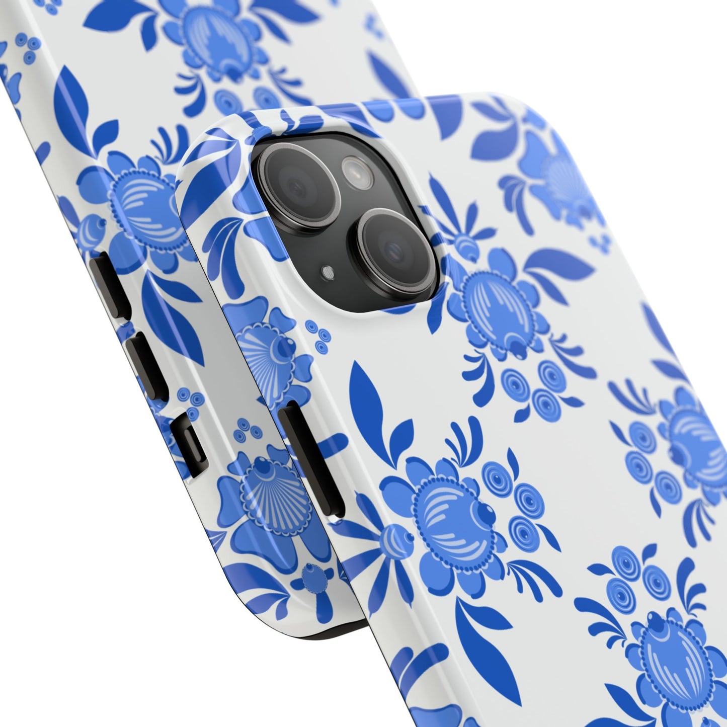 Floral Tough Phone Case - Stylish Protection for Everyday Use