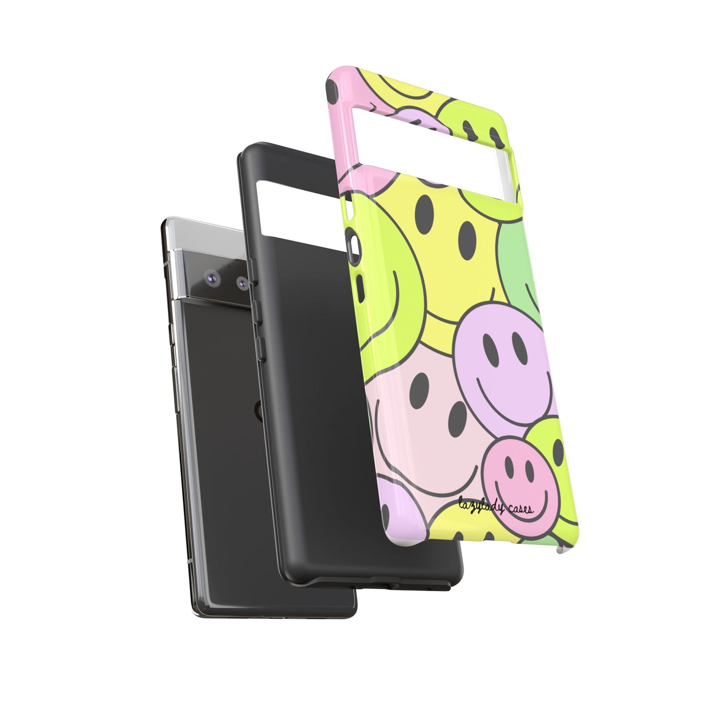 Colorful Smile Face Phone Case - Tough Protection & Fun Design