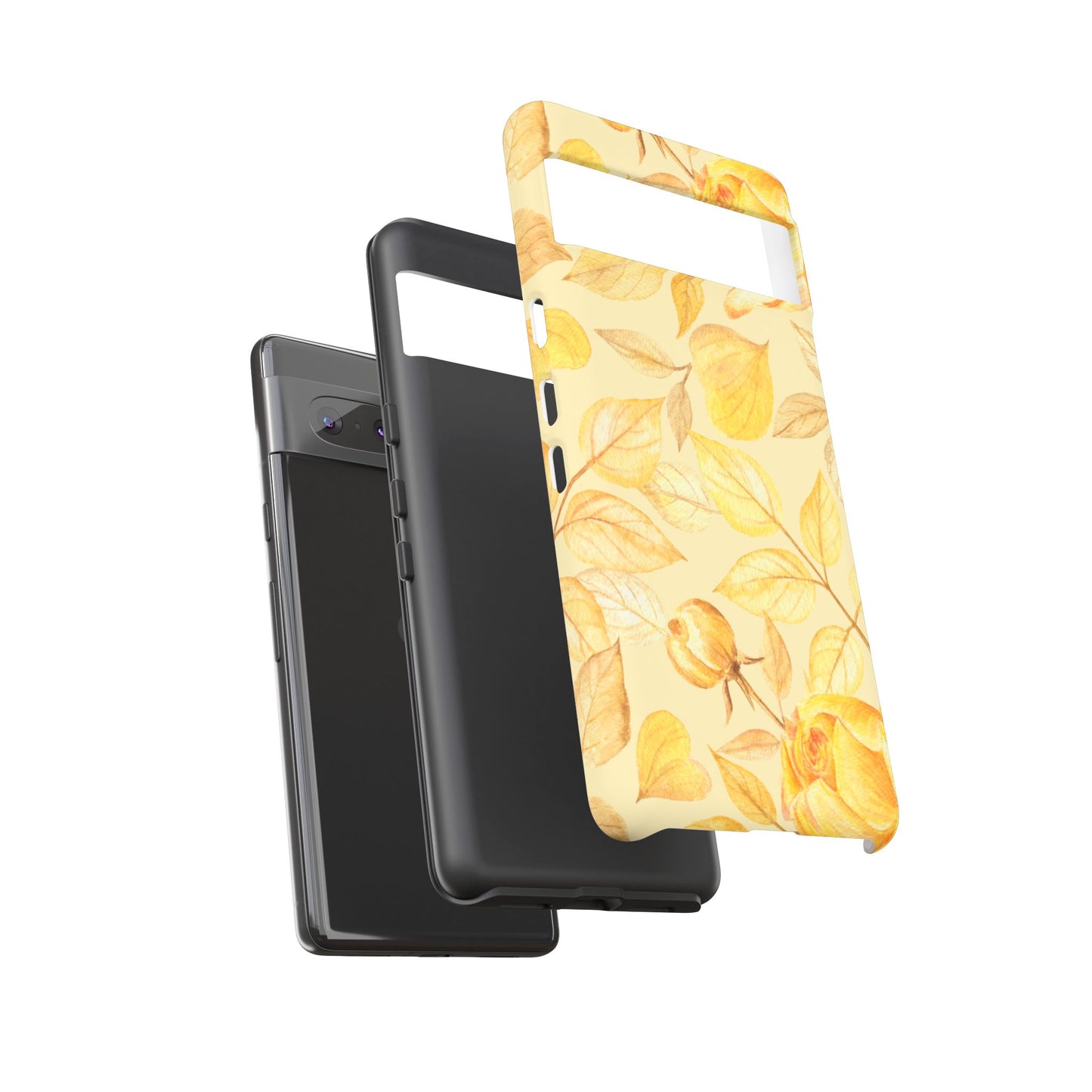 Yellow Dusk Tough Phone Case - Yellow Rose Design