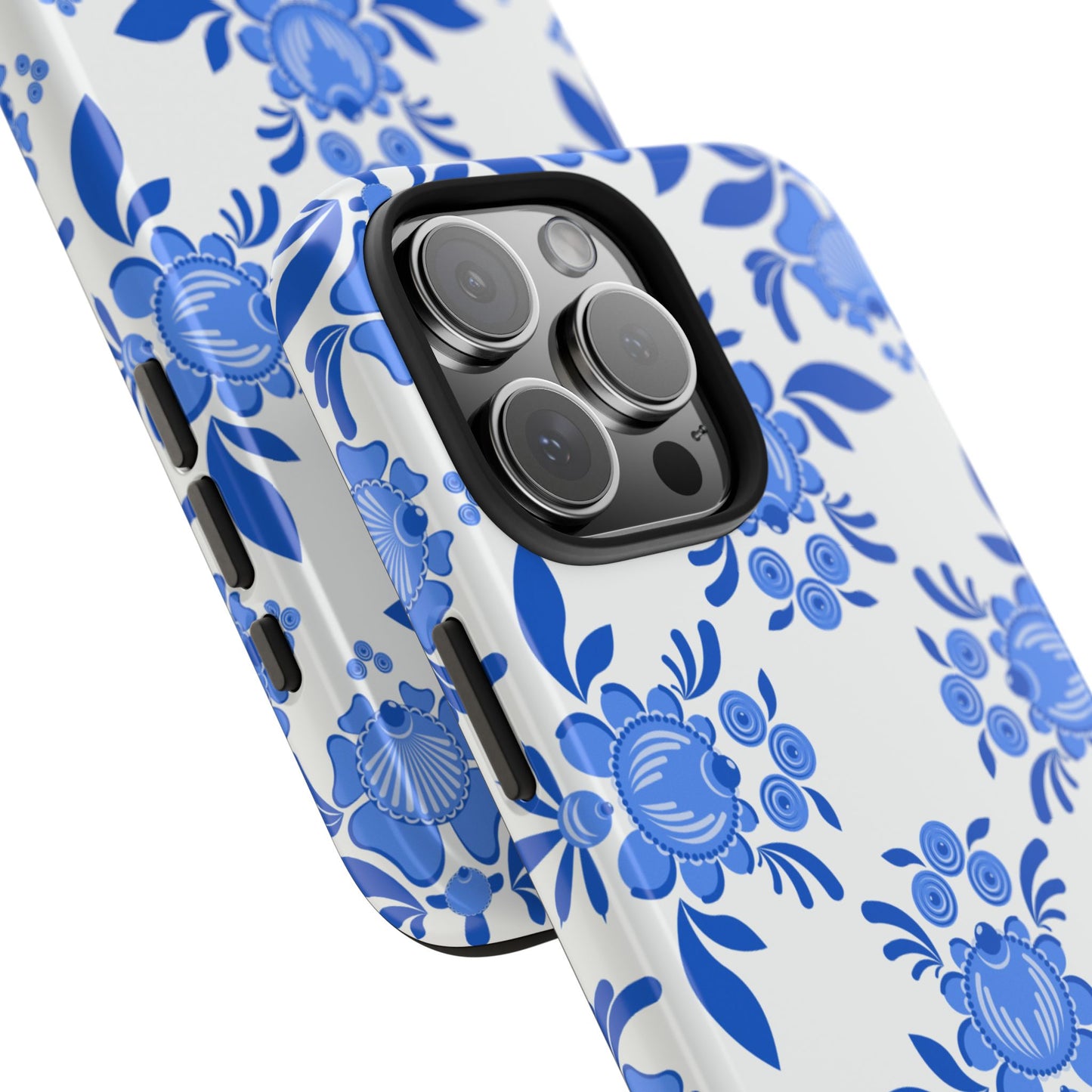 Floral Tough Phone Case - Stylish Protection for Everyday Use