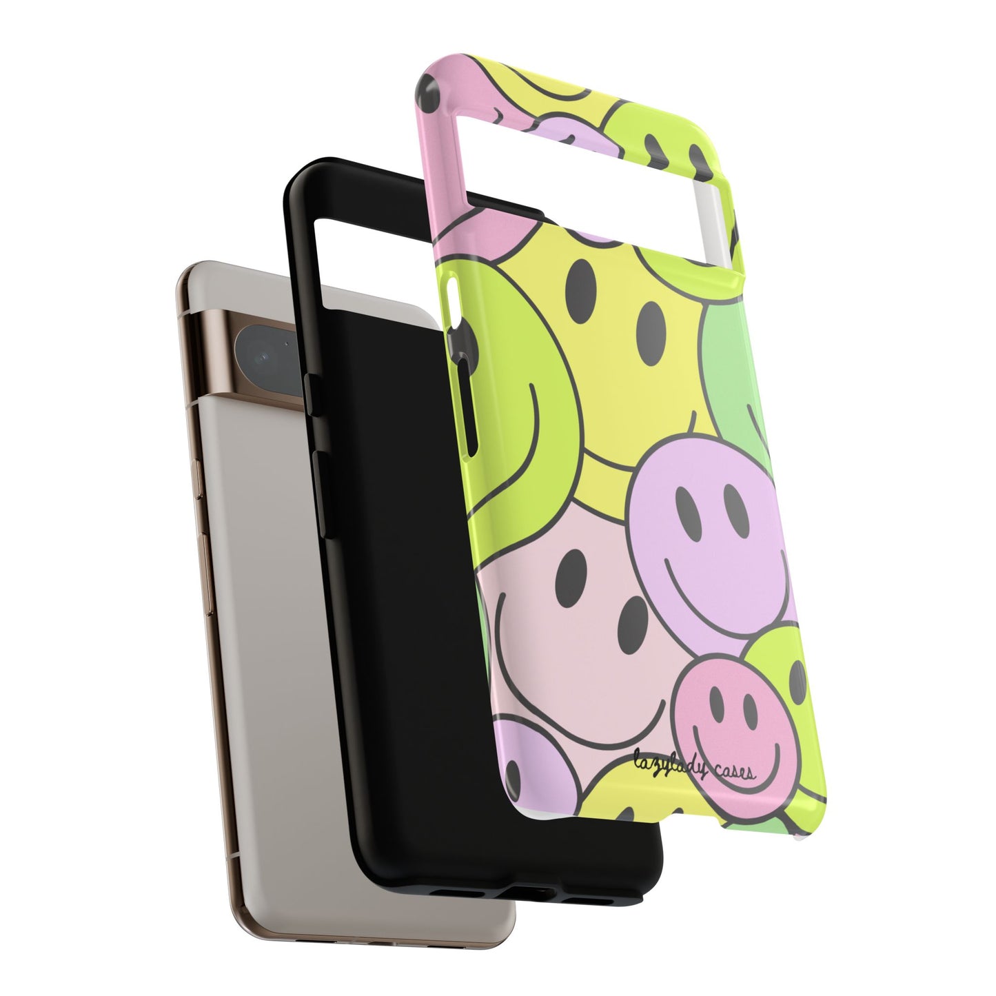 Colorful Smile Face Phone Case - Tough Protection & Fun Design