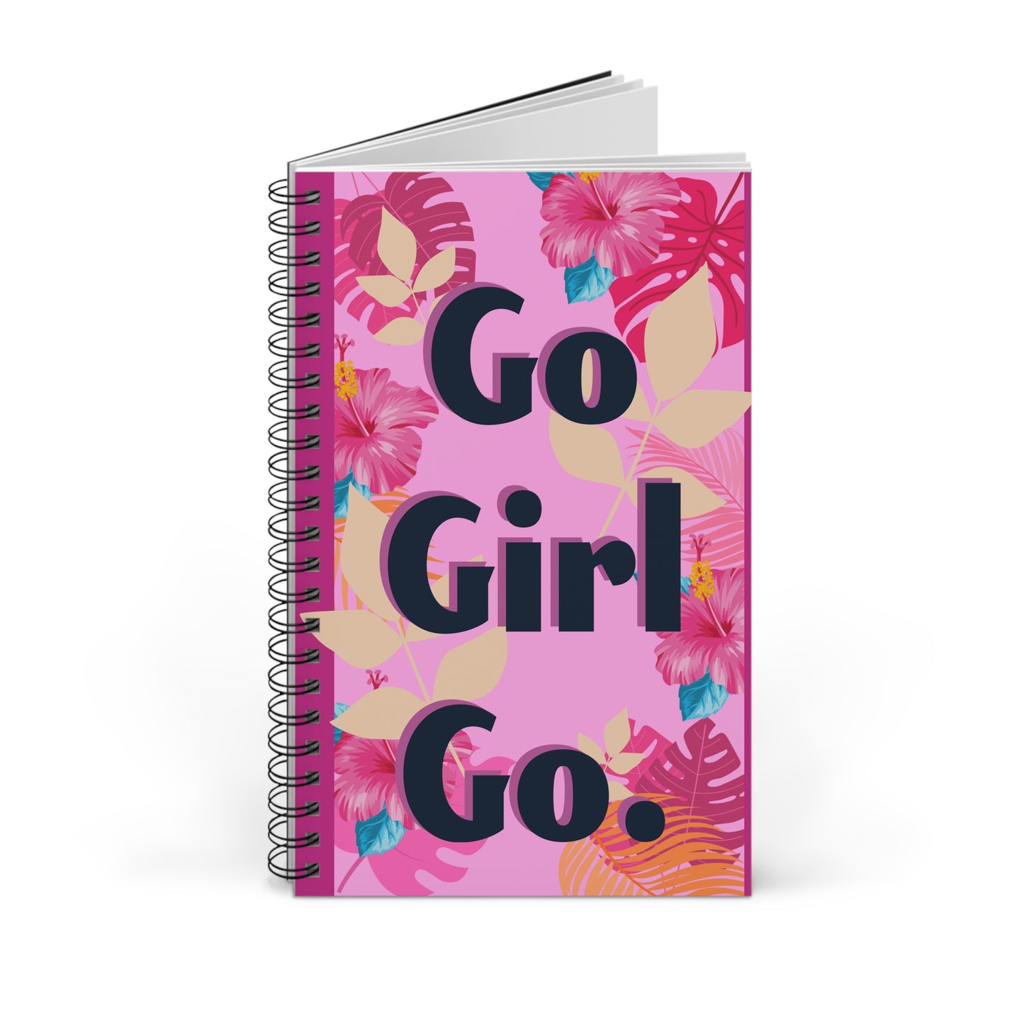 Colorful Floral Spiral Journal - Tropical Vibes for Planning, Journaling, Gifts, Summer Memories, Notebooks, Stationery