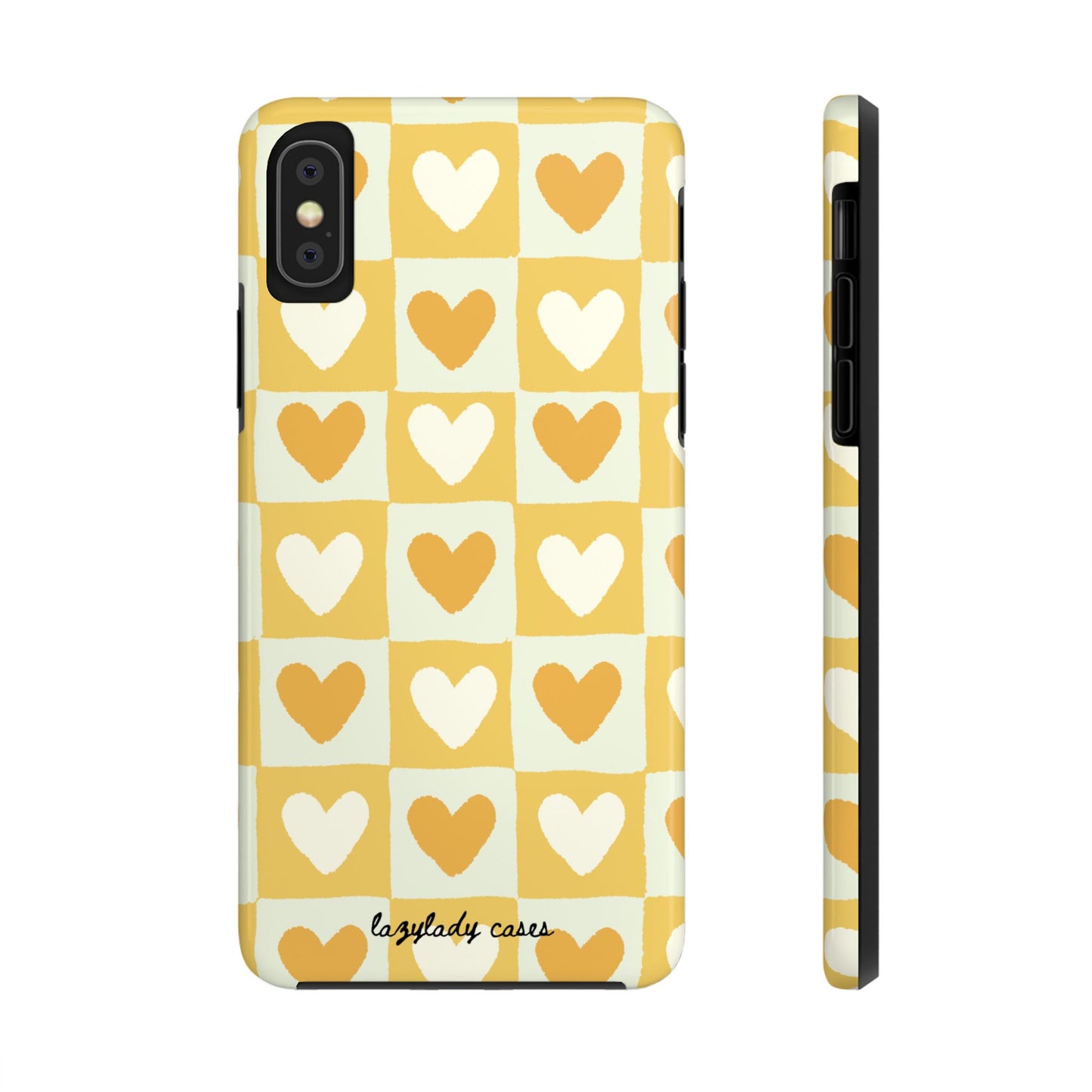 Heart Pattern Tough Phone Case - Cute & Durable for Everyday Use