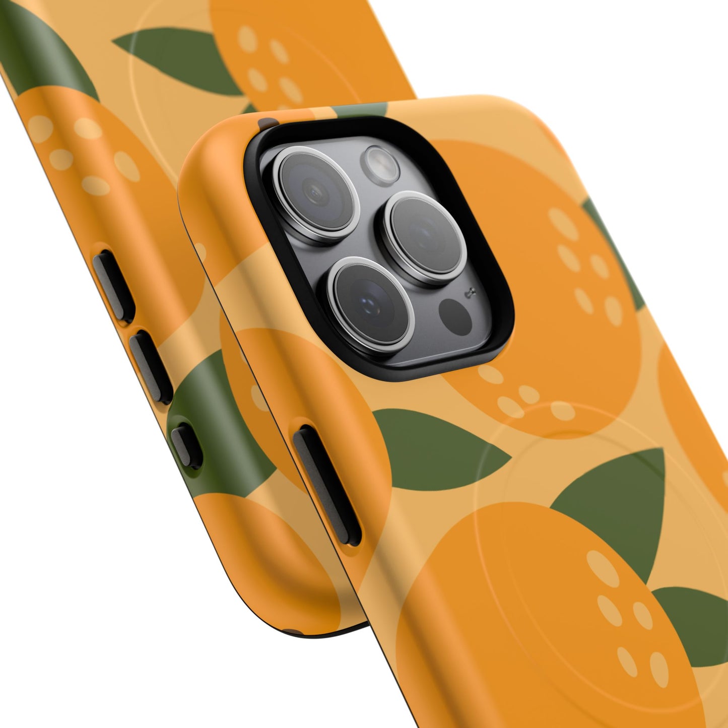 Citrus Orange Phone Case Magnetic Case for iPhone – Vibrant Orange Design