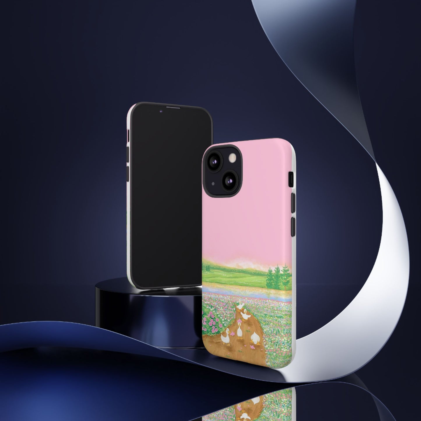 Pastel Floral Phone Case, Tough Cases for Nature Lovers, Cute Phone Accessories, Spring Gifts, Unique Mobile Covers