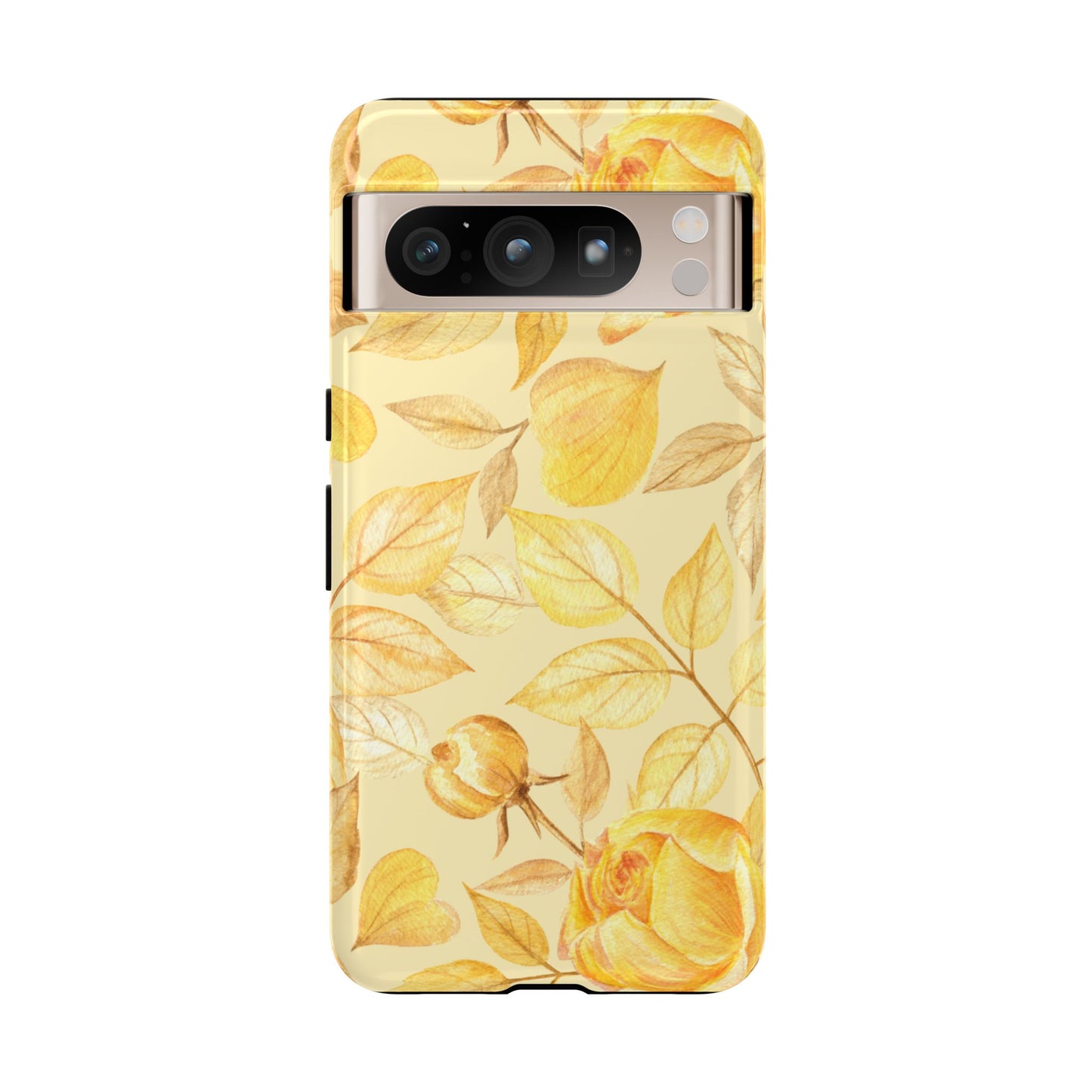 Yellow Dusk Tough Phone Case - Yellow Rose Design