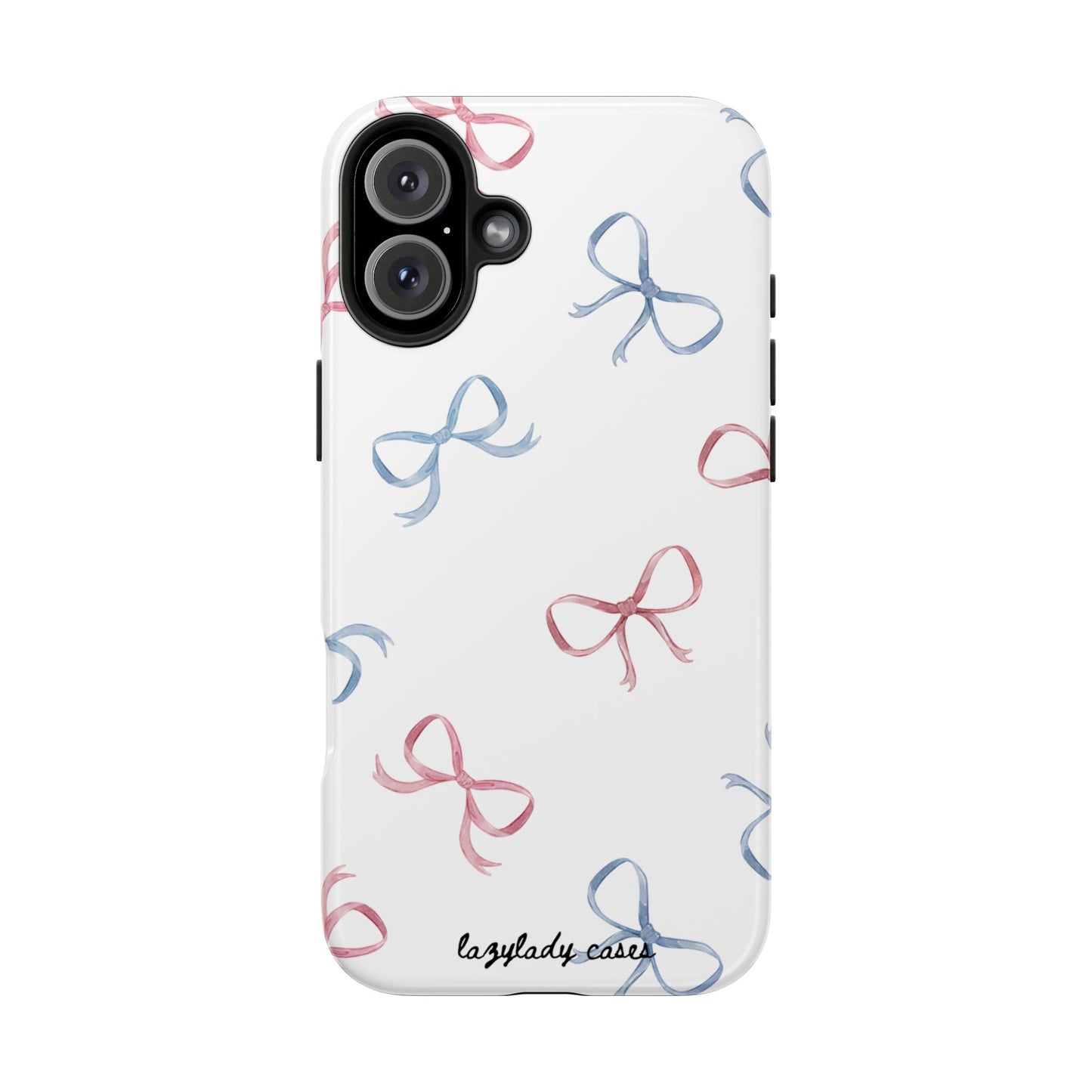 Chic Bow Pattern Tough Phone Case | Stylish Protection for Your Device
