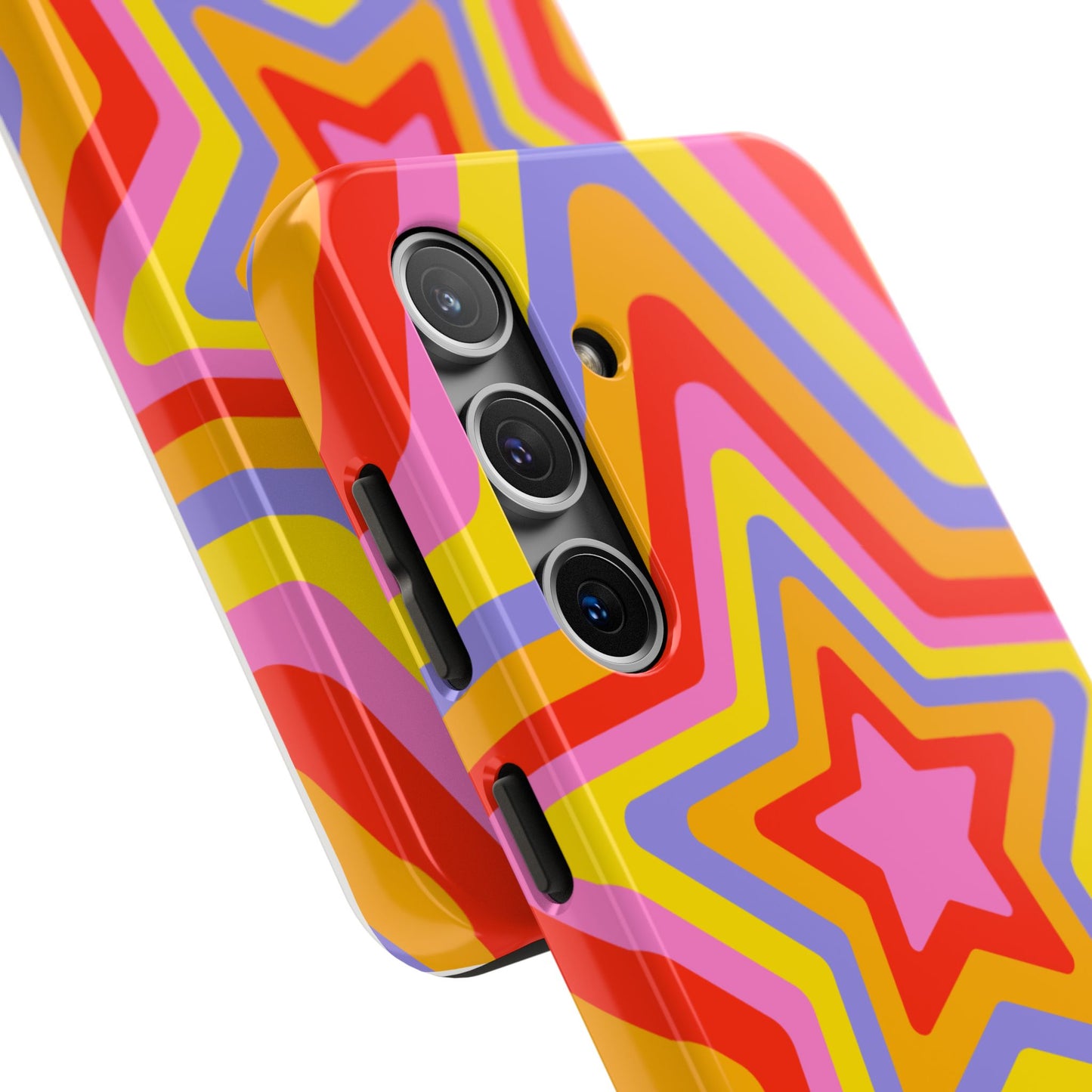 Colorful Star Pattern Tough Phone Cases | Durable Phone Cover, Unique Gifts, Trendy Accessories, Fun Tech Style