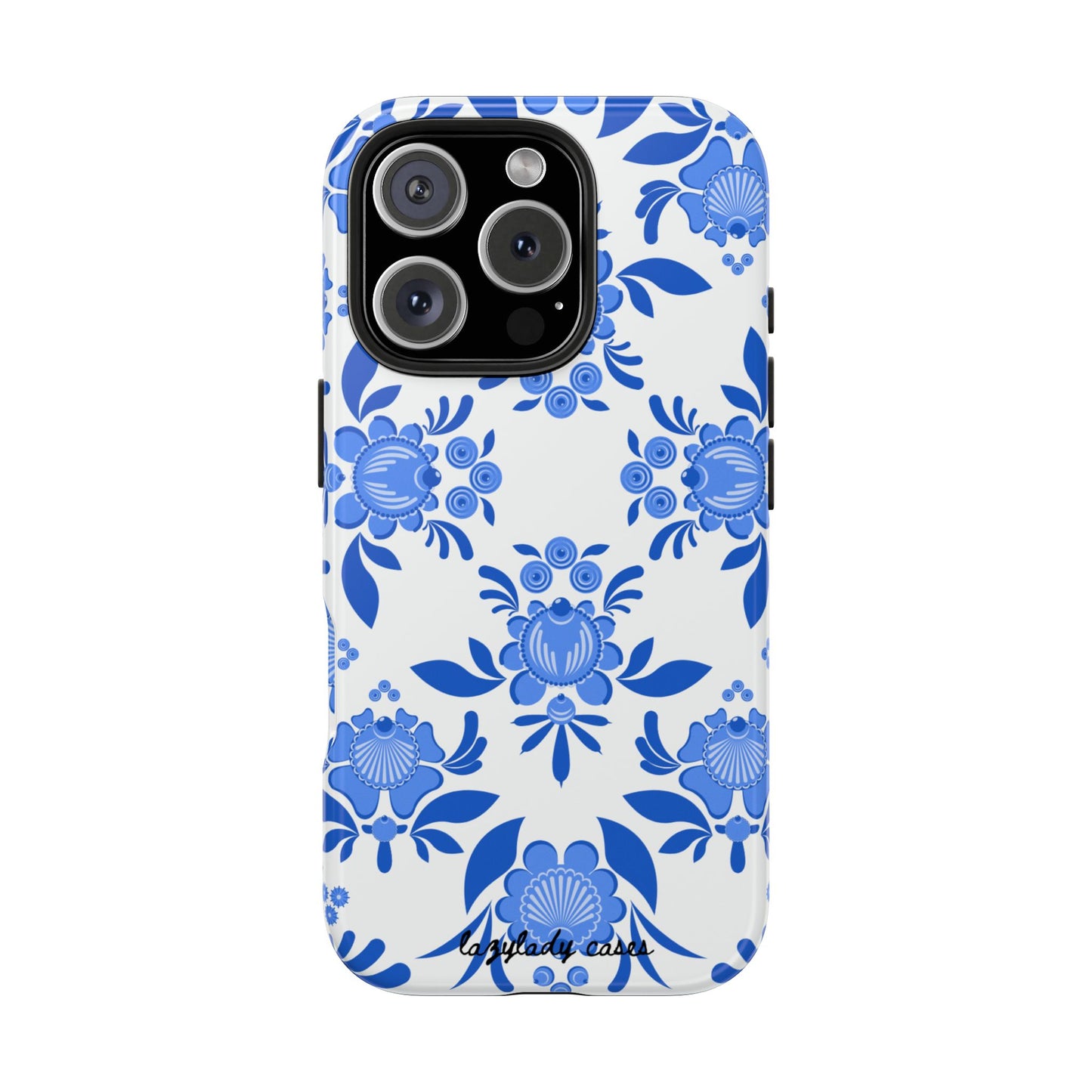 Floral Tough Phone Case - Stylish Protection for Everyday Use