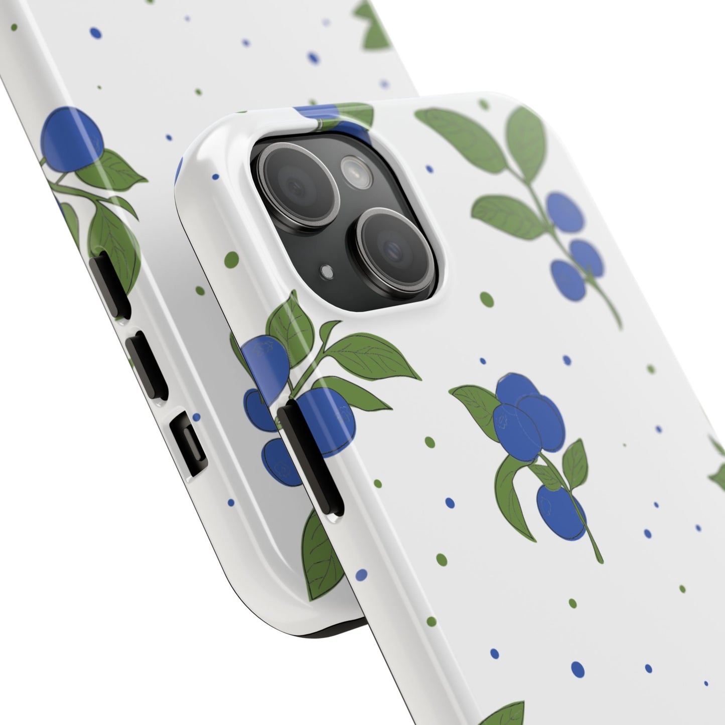 Blueberry Tough Phone Case - Durable Berry Design for Everyday Protection
