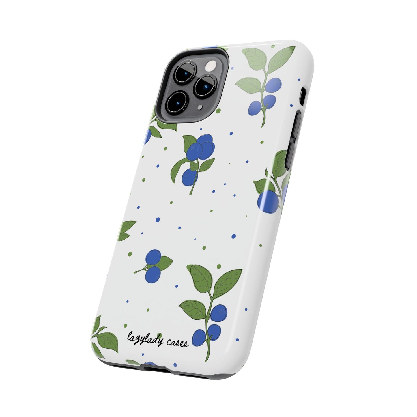 Blueberry Tough Phone Case - Durable Berry Design for Everyday Protection