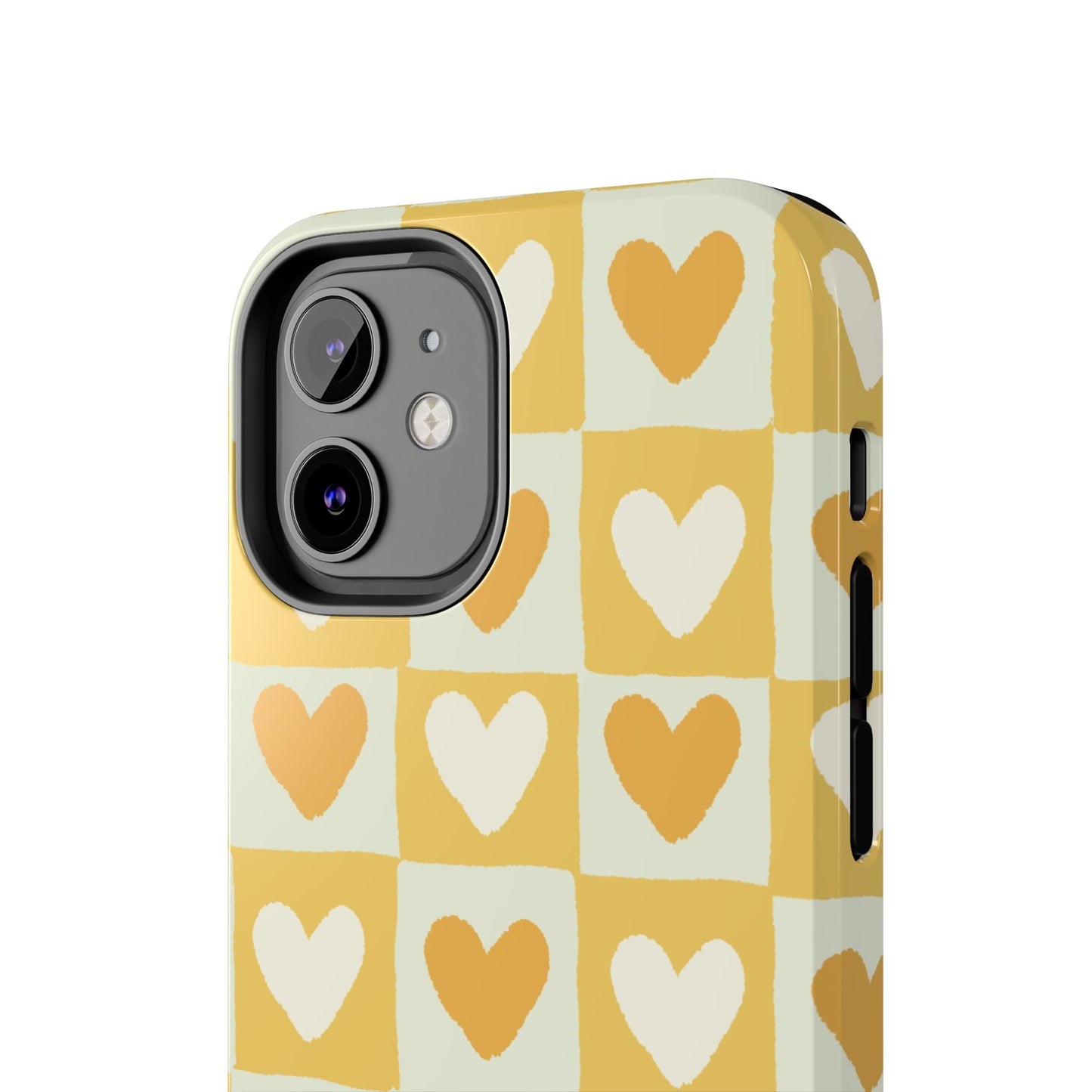 Heart Pattern Tough Phone Case - Cute & Durable for Everyday Use