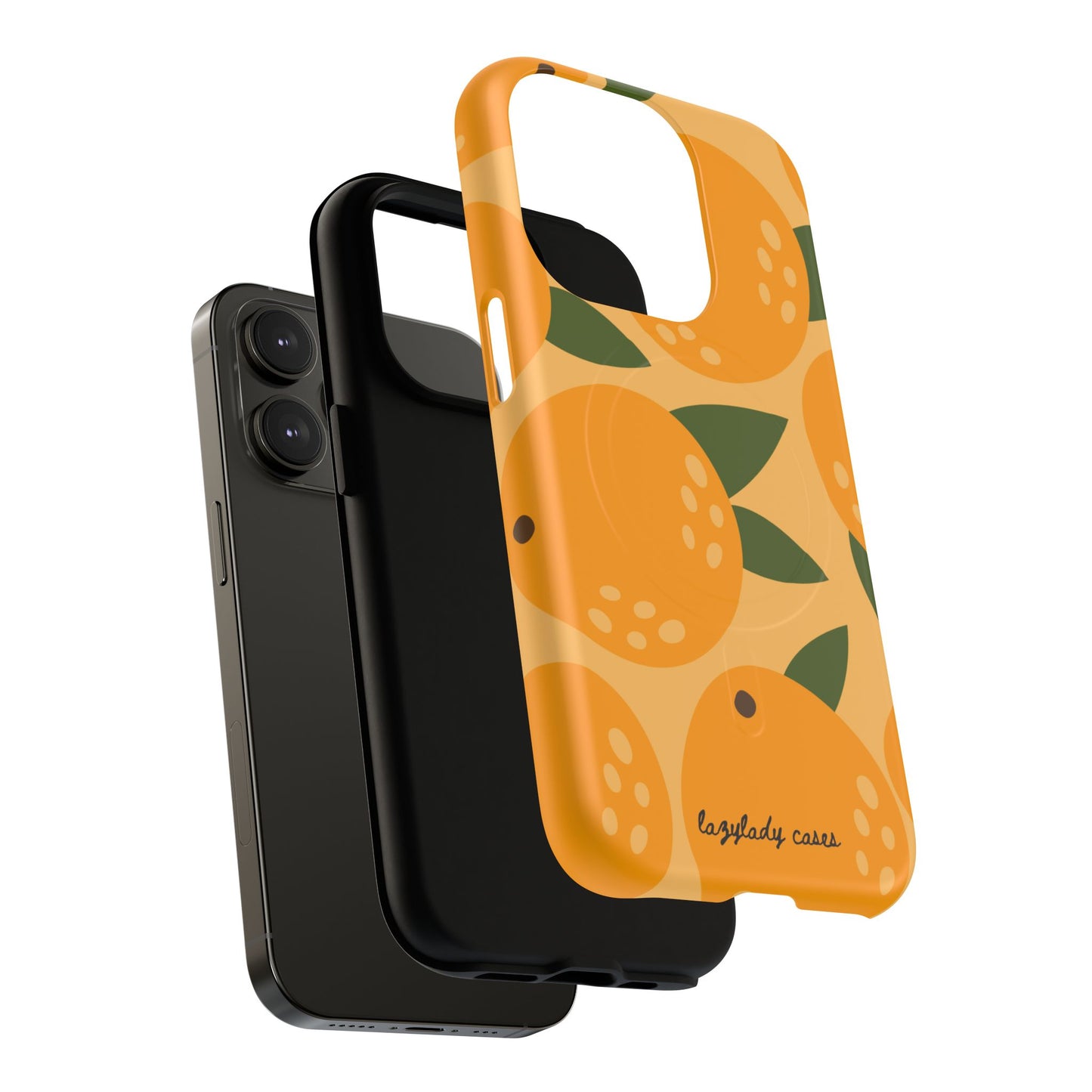 Citrus Orange Phone Case Magnetic Case for iPhone – Vibrant Orange Design