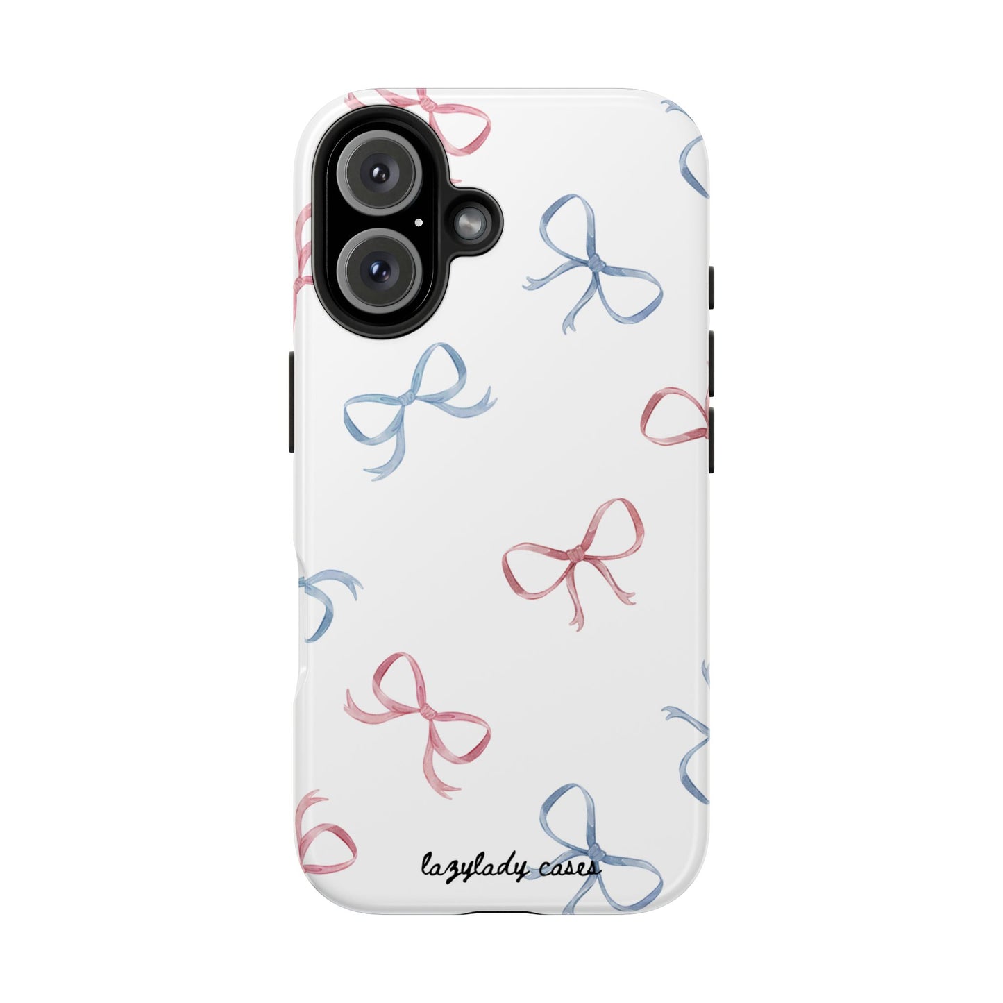 Chic Bow Pattern Tough Phone Case | Stylish Protection for Your Device