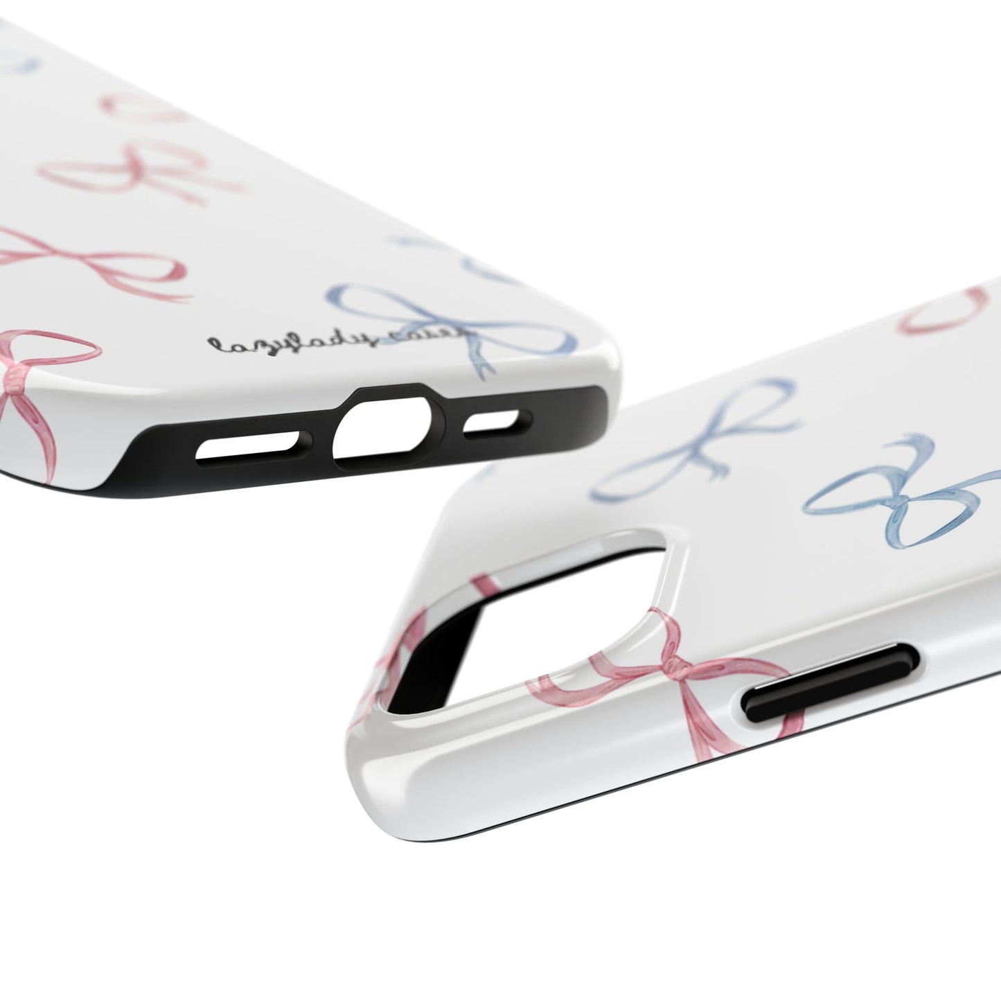 Chic Bow Pattern Tough Phone Case | Stylish Protection for Your Device