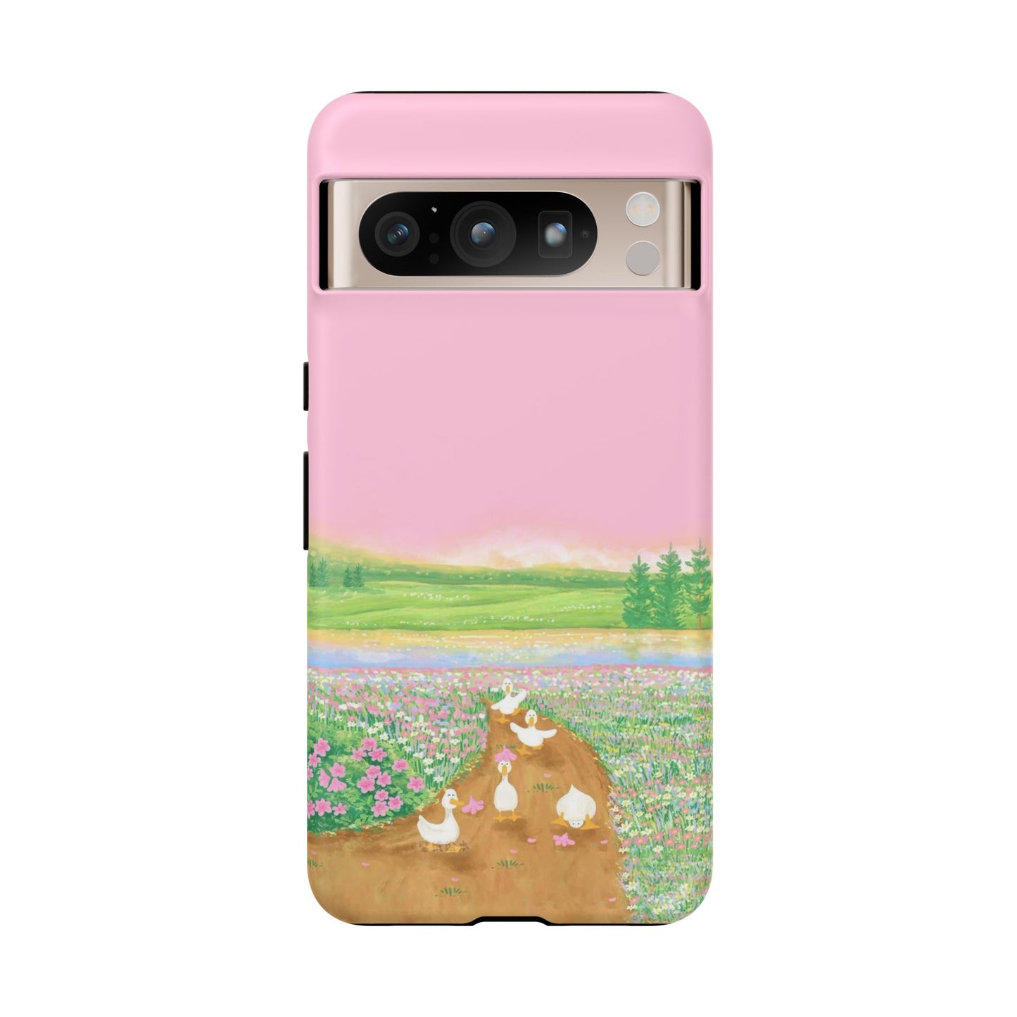 Pastel Floral Phone Case, Tough Cases for Nature Lovers, Cute Phone Accessories, Spring Gifts, Unique Mobile Covers