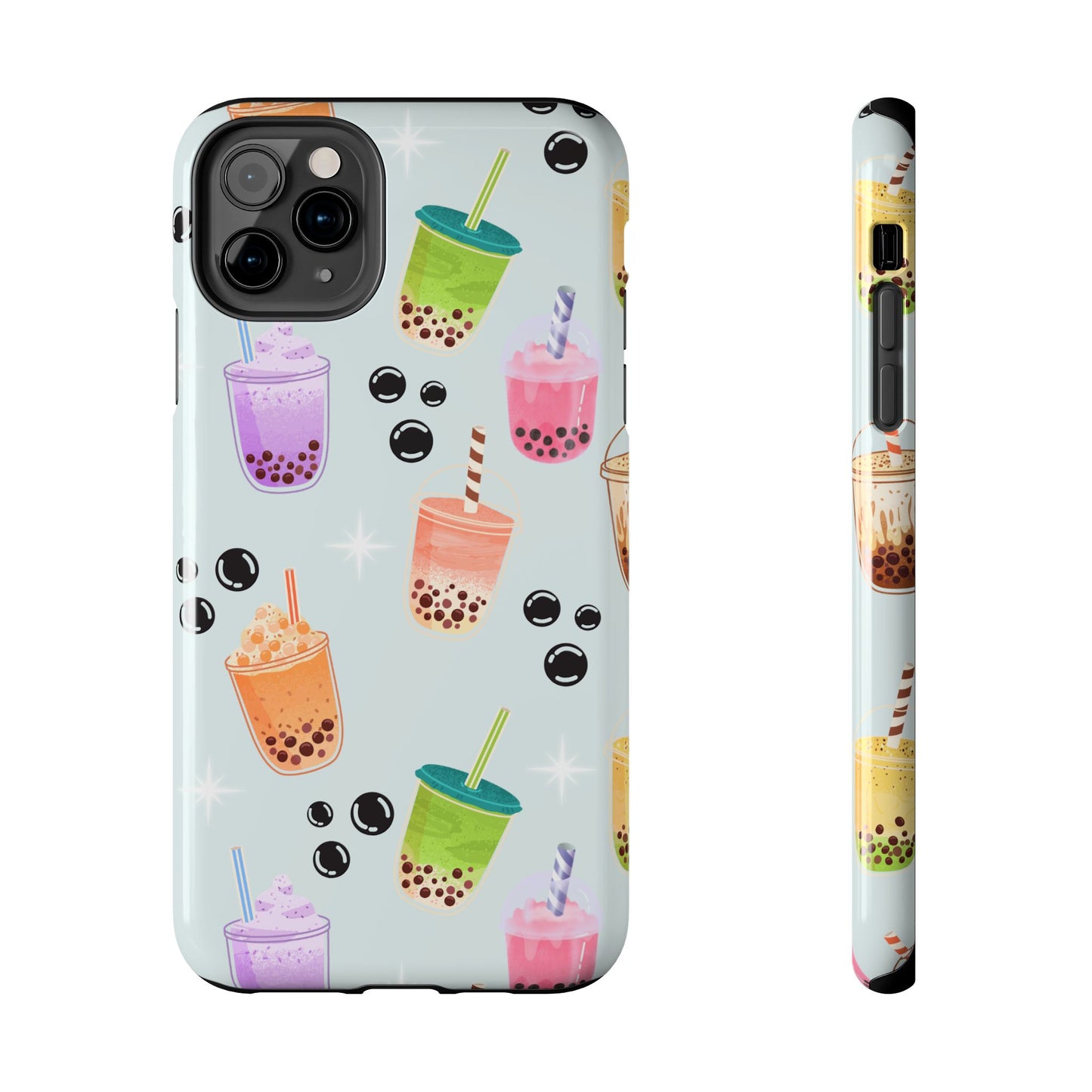 Colorful Boba Tea Phone Case, Tough Phone Cases for Drink Lovers, Cute Phone Accessory, Fun Gifts for Friends, Summer Vibes