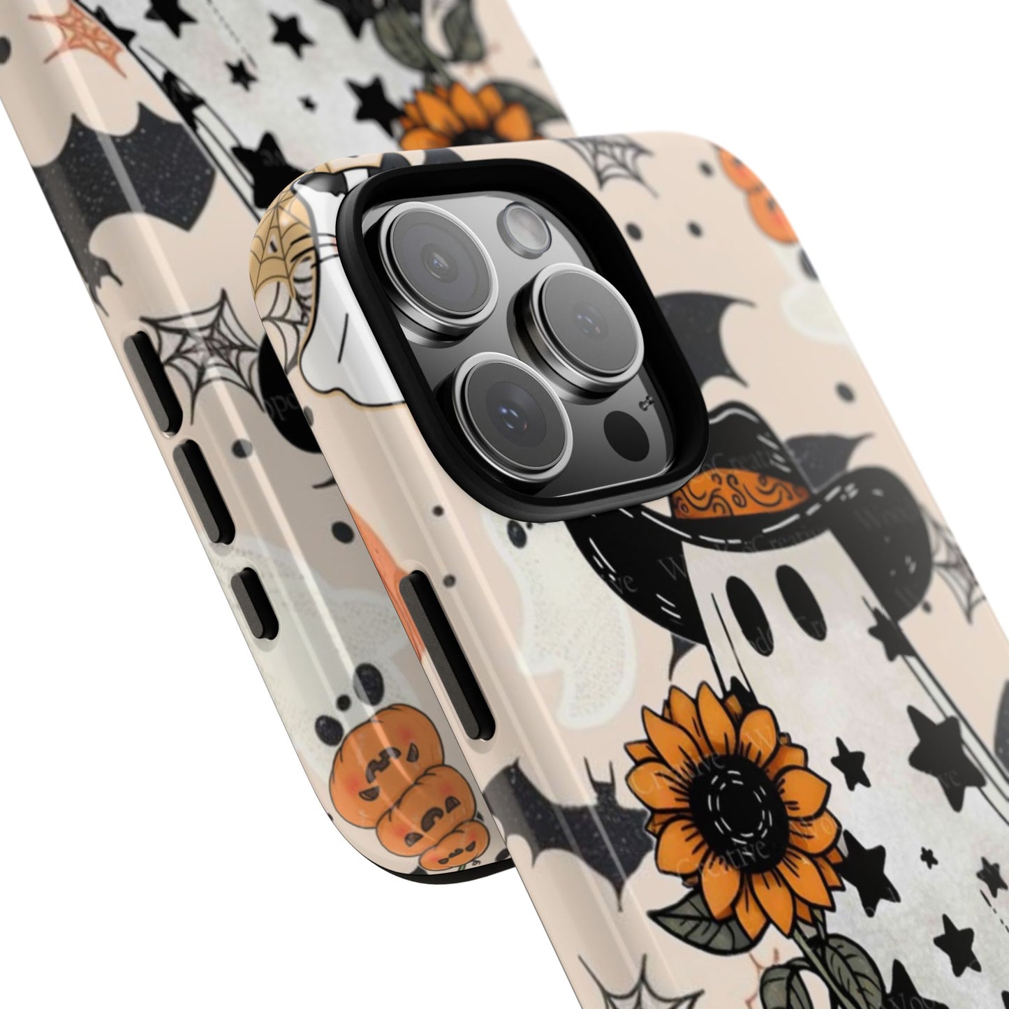Cute Ghost Phone Case, Halloween Decor, Spooky Gift, Fall Accessories, Pumpkin Lover's Gift, Autumn Vibes, Trick or Treat