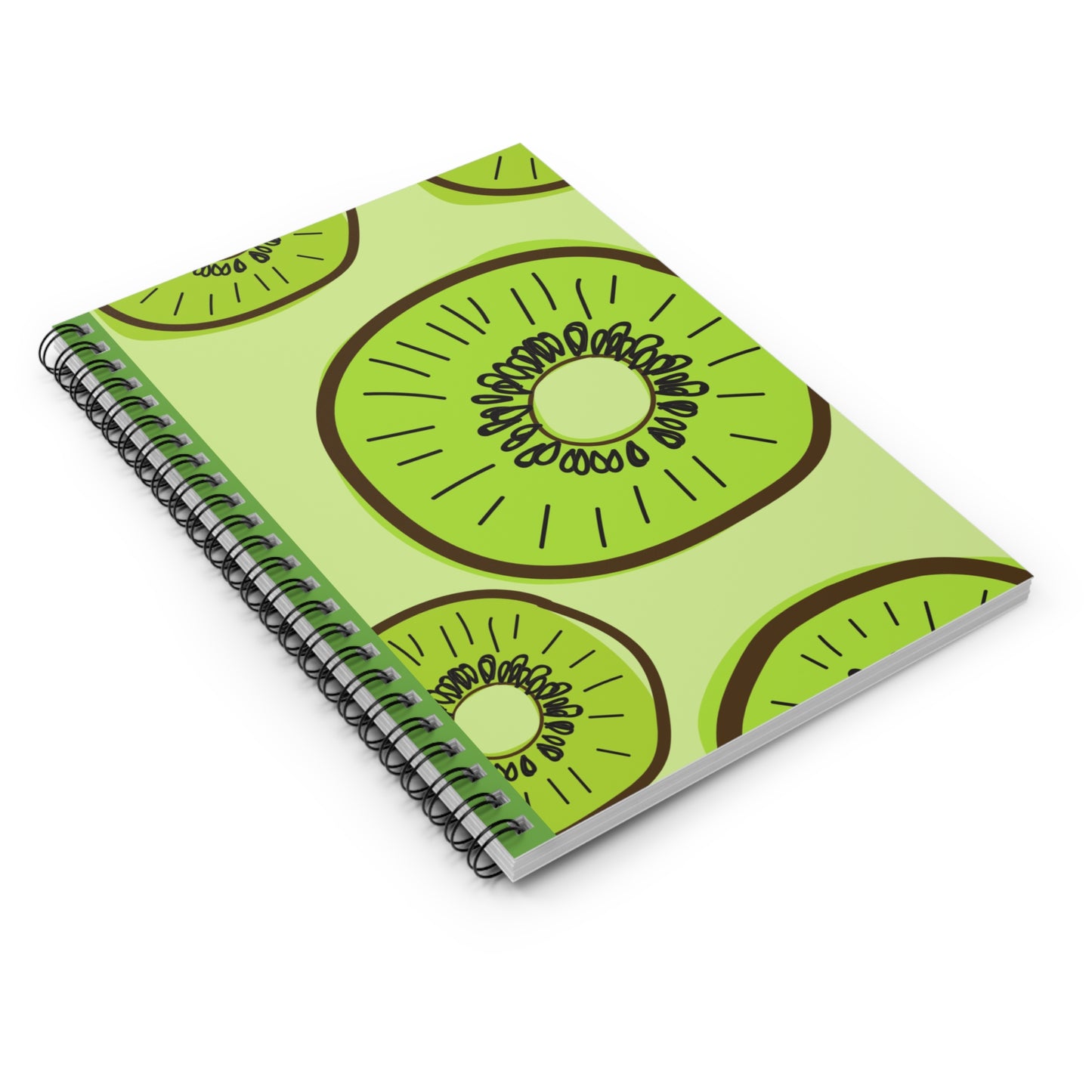 Kiwi Spiral Notebook - Bright & Fun, Perfect for Students, Teachers, Eco-Friendly Journal, Gift for Writers, Summer Vibes