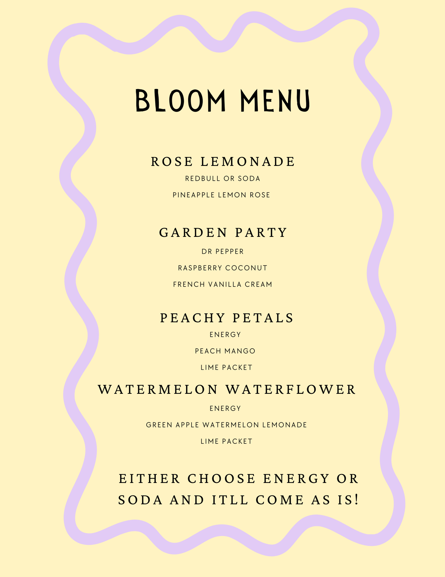 Bloom Menu