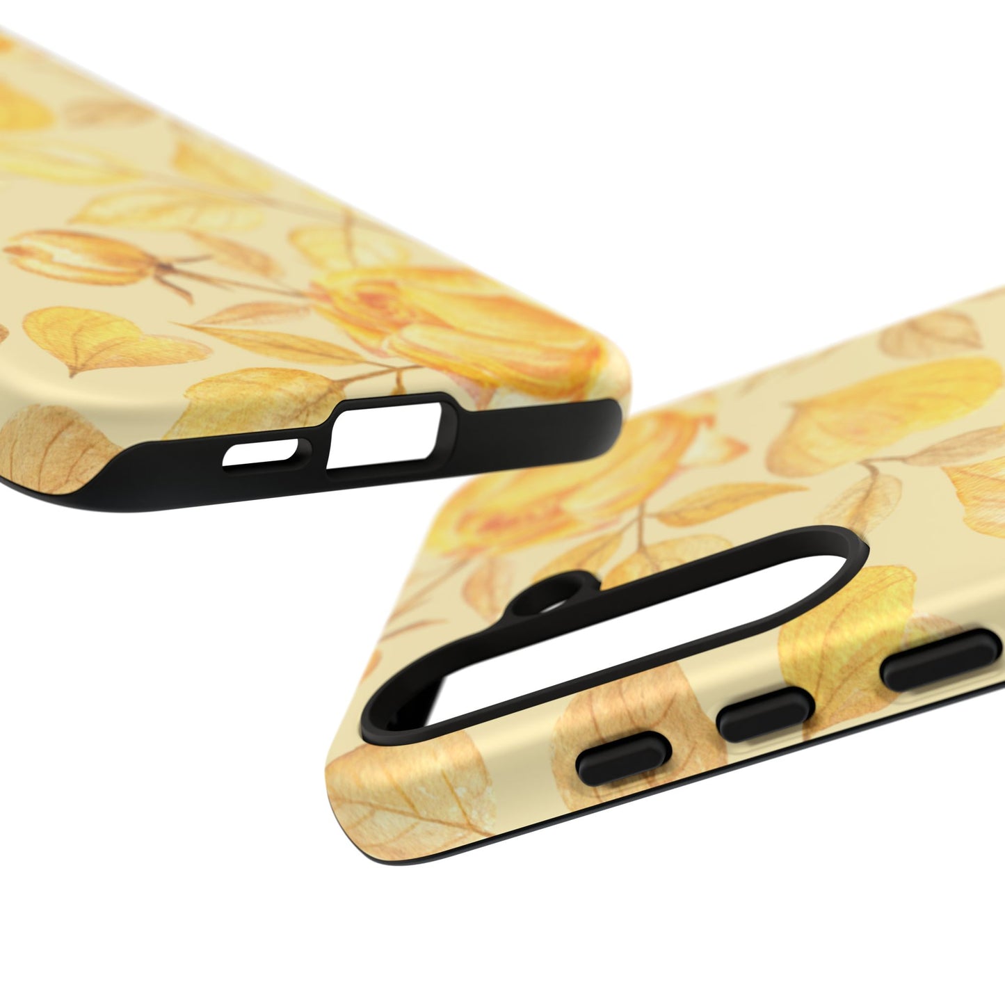 Yellow Dusk Tough Phone Case - Yellow Rose Design