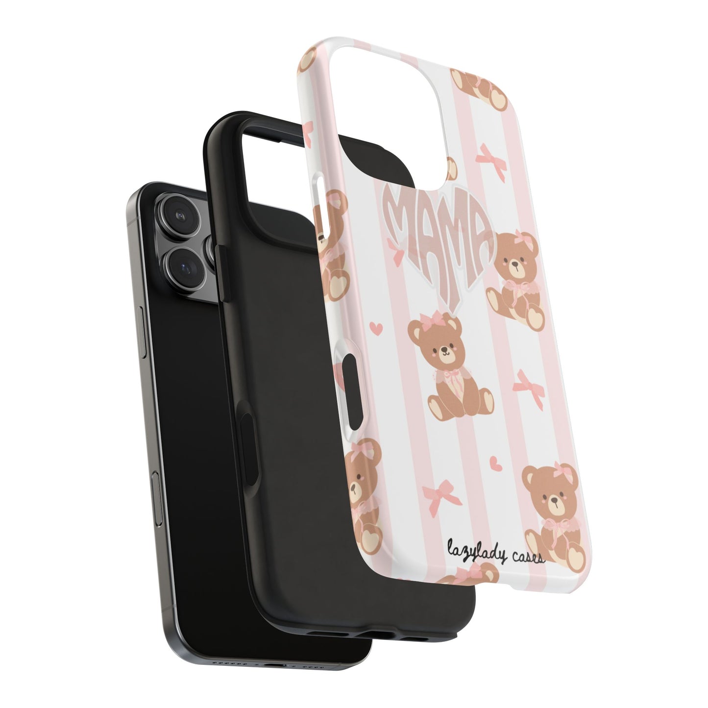 Cute Bear Mama Phone Case - Stylish Tough Case for Moms