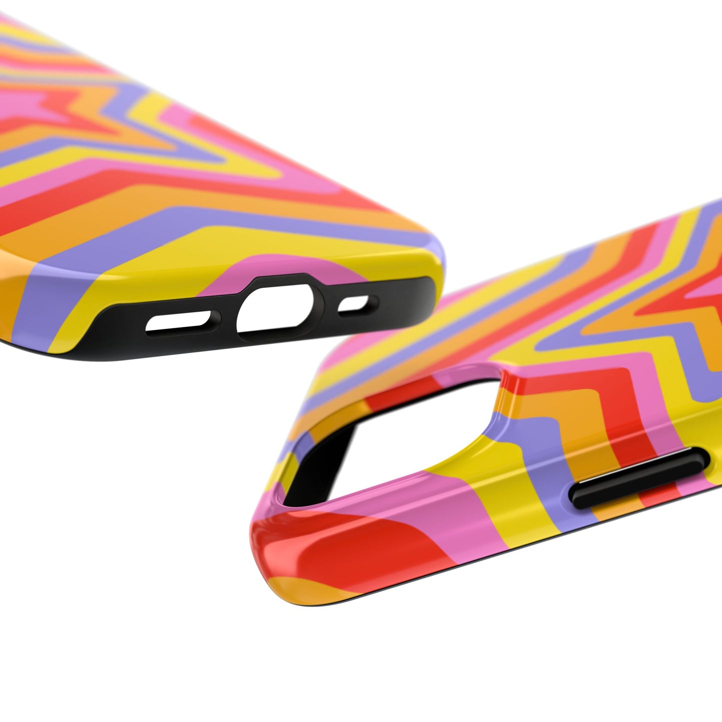 Colorful Star Pattern Tough Phone Cases | Durable Phone Cover, Unique Gifts, Trendy Accessories, Fun Tech Style