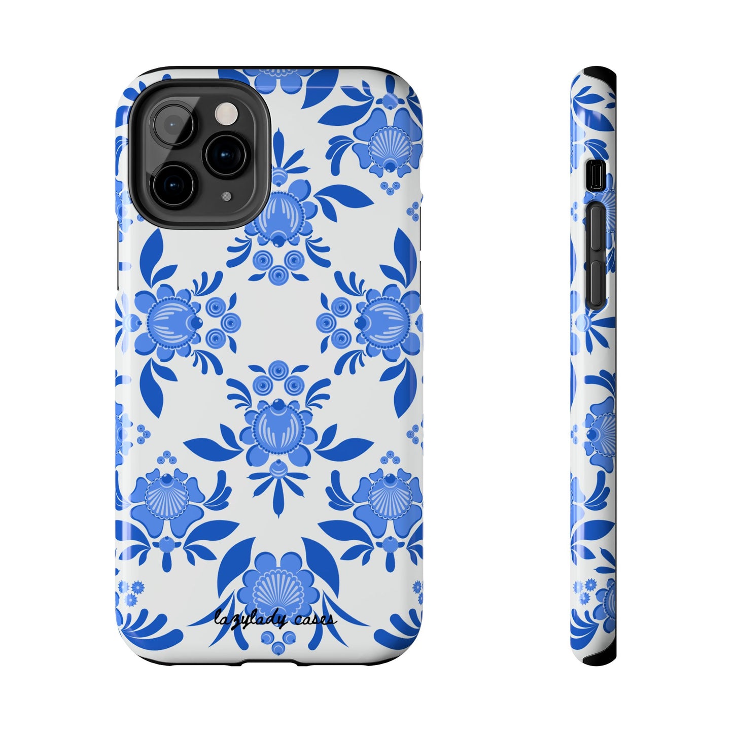 Floral Tough Phone Case - Stylish Protection for Everyday Use