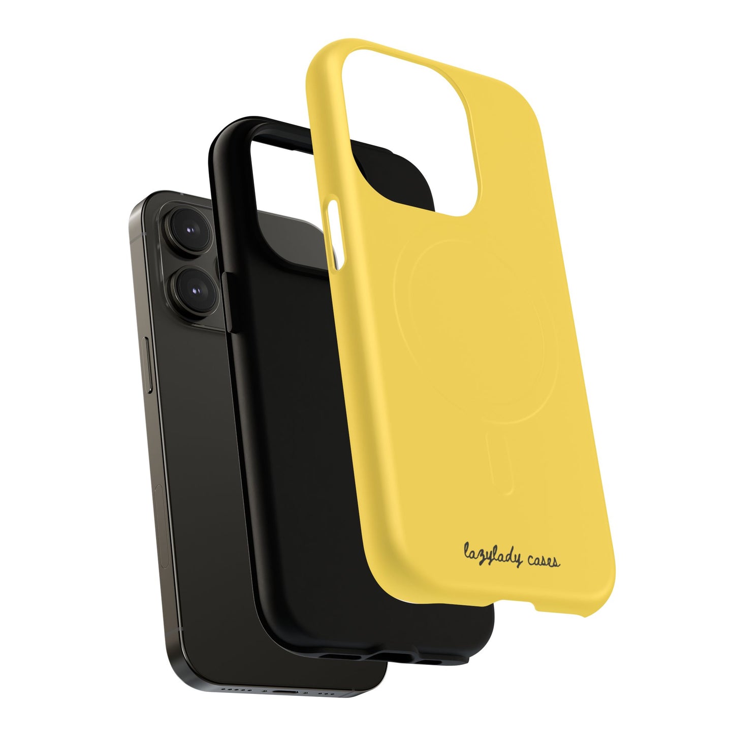 Vibrant Yellow Tough Magnetic Phone Case - Durable Protection & Stylish Design