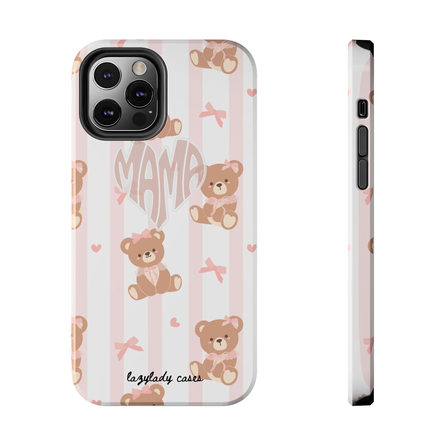 Cute Bear Mama Phone Case - Stylish Tough Case for Moms