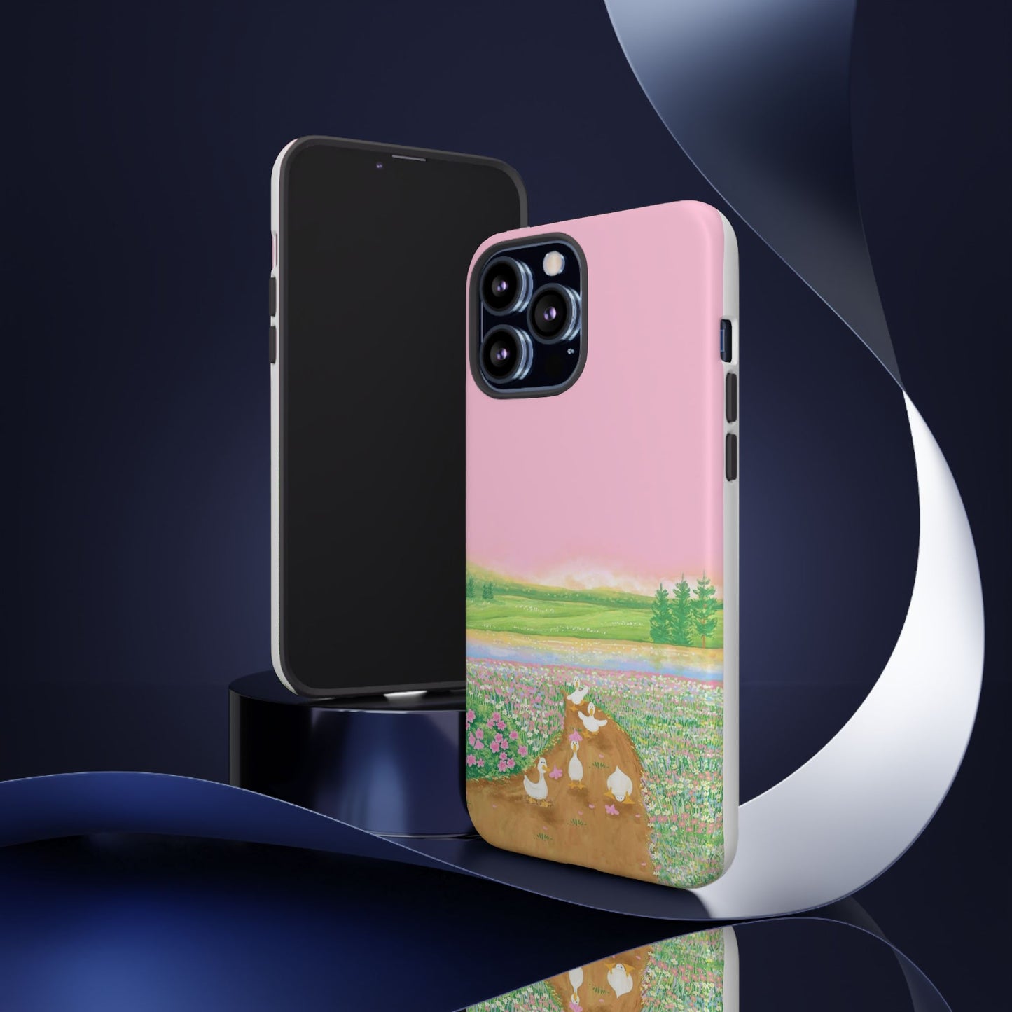 Pastel Floral Phone Case, Tough Cases for Nature Lovers, Cute Phone Accessories, Spring Gifts, Unique Mobile Covers