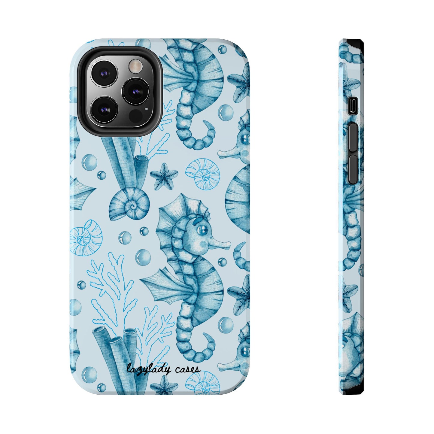 Coastal Seahorse Phone Case - Tough Protection with Beach Vibe