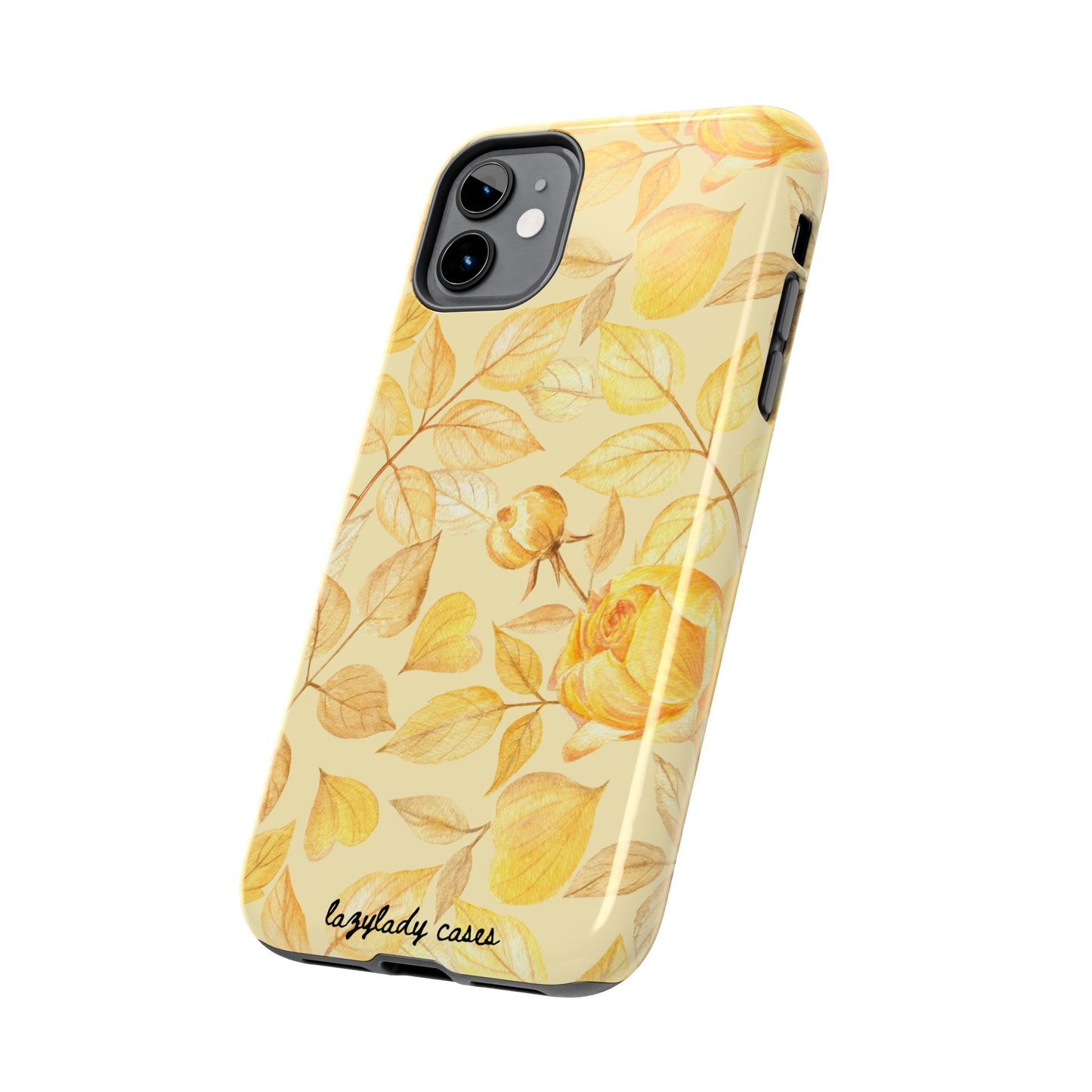 Yellow Dusk Tough Phone Case – Durable Protection with Yellow Roses Design