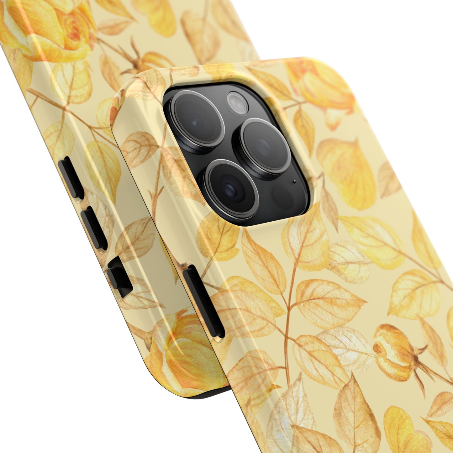 Yellow Dusk Tough Phone Case – Durable Protection with Yellow Roses Design