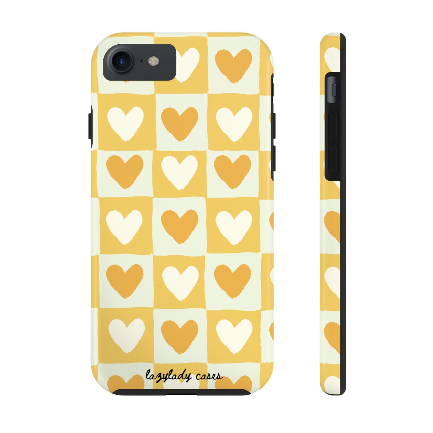 Heart Pattern Tough Phone Case - Cute & Durable for Everyday Use