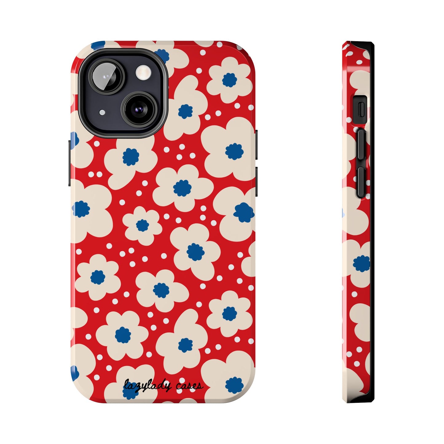 Blossom Floral Tough Phone Case - Durable Protection with Vintage Charm